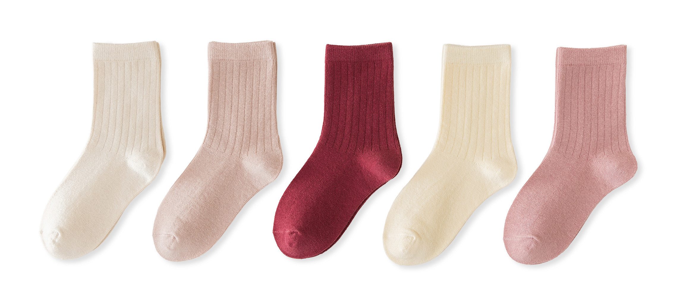 axy Socken axy Kinder Socken 5 Paar Multipack im Farbverlauf (5er-Pack, 5 Paar) Geschenke Weich Neuheit Kindersocken – Bild 2 von 5