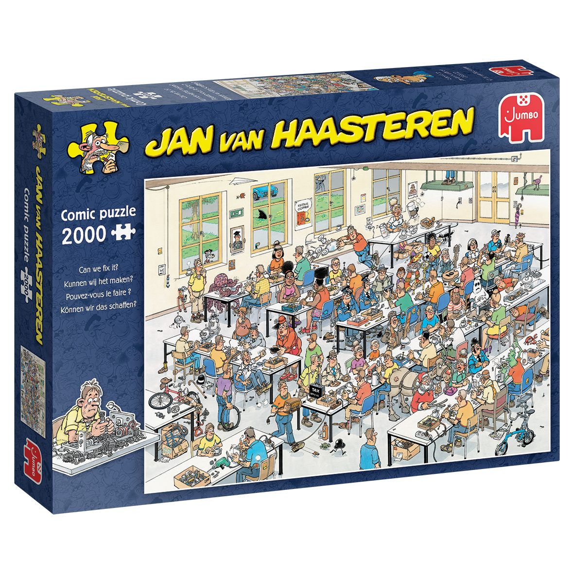 Jan van Haasteren Puzzle Jan van Haasteren - Können wir das schaffen? - 2000 Teile Puzzle, 2000 Puzzleteile