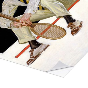 Posterlounge Wandfolie Joseph Christian Leyendecker, Tennisspieler, Malerei