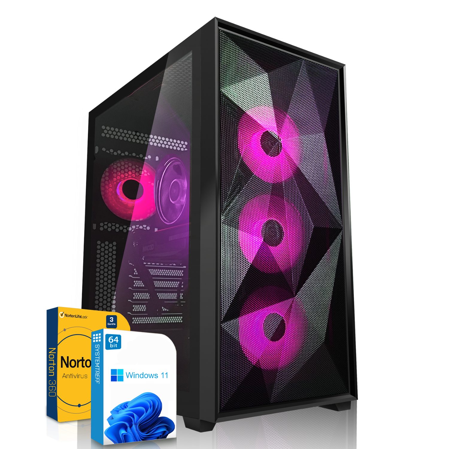 SYSTEMTREFF Gaming-PC (Intel Core i5 13600K, GeForce RTX 4070, 32 GB RAM, 1000 GB SSD, Wasserkühlung, Windows 11, WLAN)