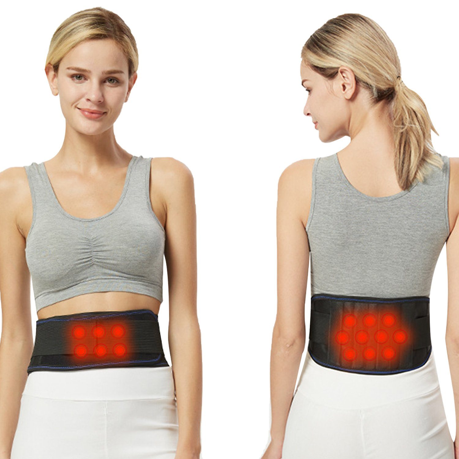 MAGICSHE Rückenbandage Verstellbarer Rückengurt, Lindert Rückenschmerzen erhöht die Durchblutung
