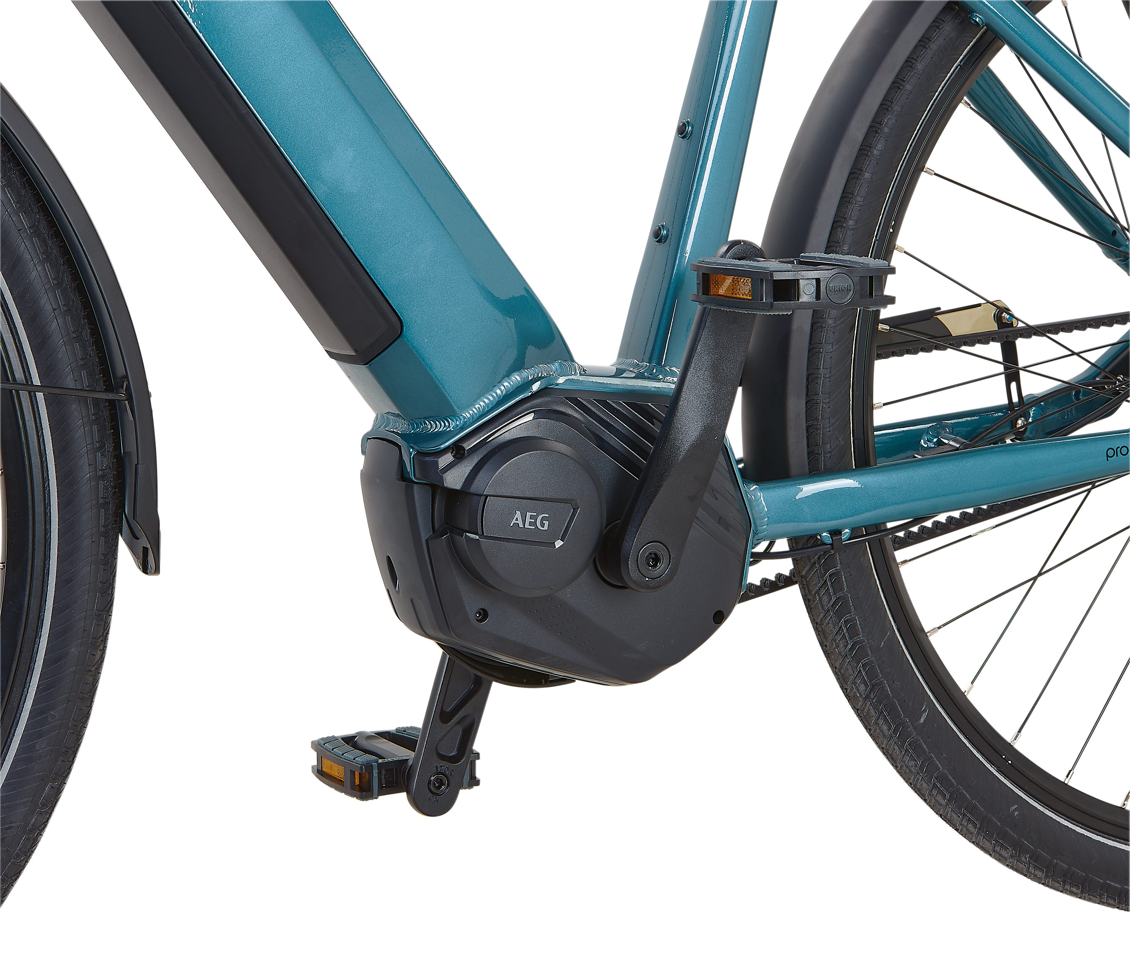 Prophete E-Bike Cityrad Geniesser 5.0 mit Gates Riemenantrieb, 7 Gang Shimano Nexus Schaltwerk, Nabenschaltung, Mittelmotor, 540 Wh, Suntour Parallelogramm Federsattelstütze