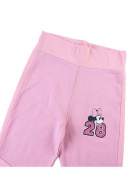 Disney Minnie Mouse Leggings Mädchen Kinder Leggings Sporthose Elastische Hose mit Glitzer Print