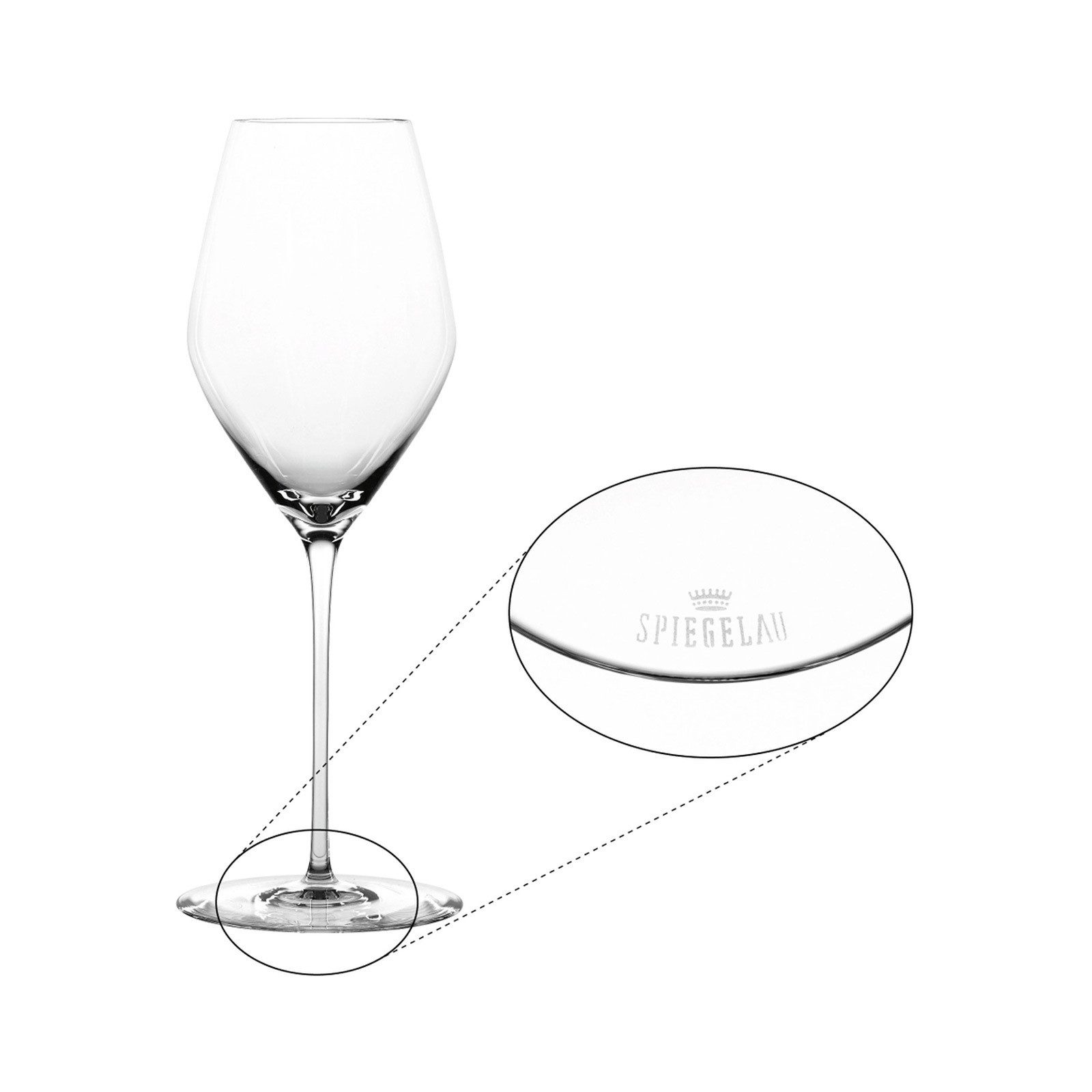 SPIEGELAU Champagnerglas Hi-Lite Champagnergläser 347 ml 2er Set, 2-tlg., Glas
