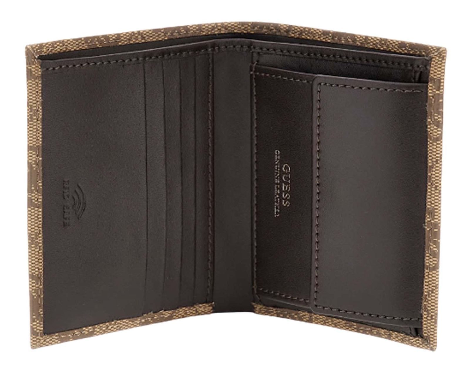 Guess Geldbörse Small Billfold Wallet With Coinpocket, aus echtem Leder