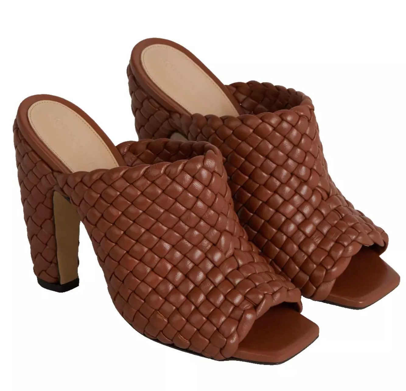 BOTTEGA VENETA Canalazzo Padded Intrecciato Pantoletten Mules Die legendäre Intrecciato-Webtechnik Lammleder