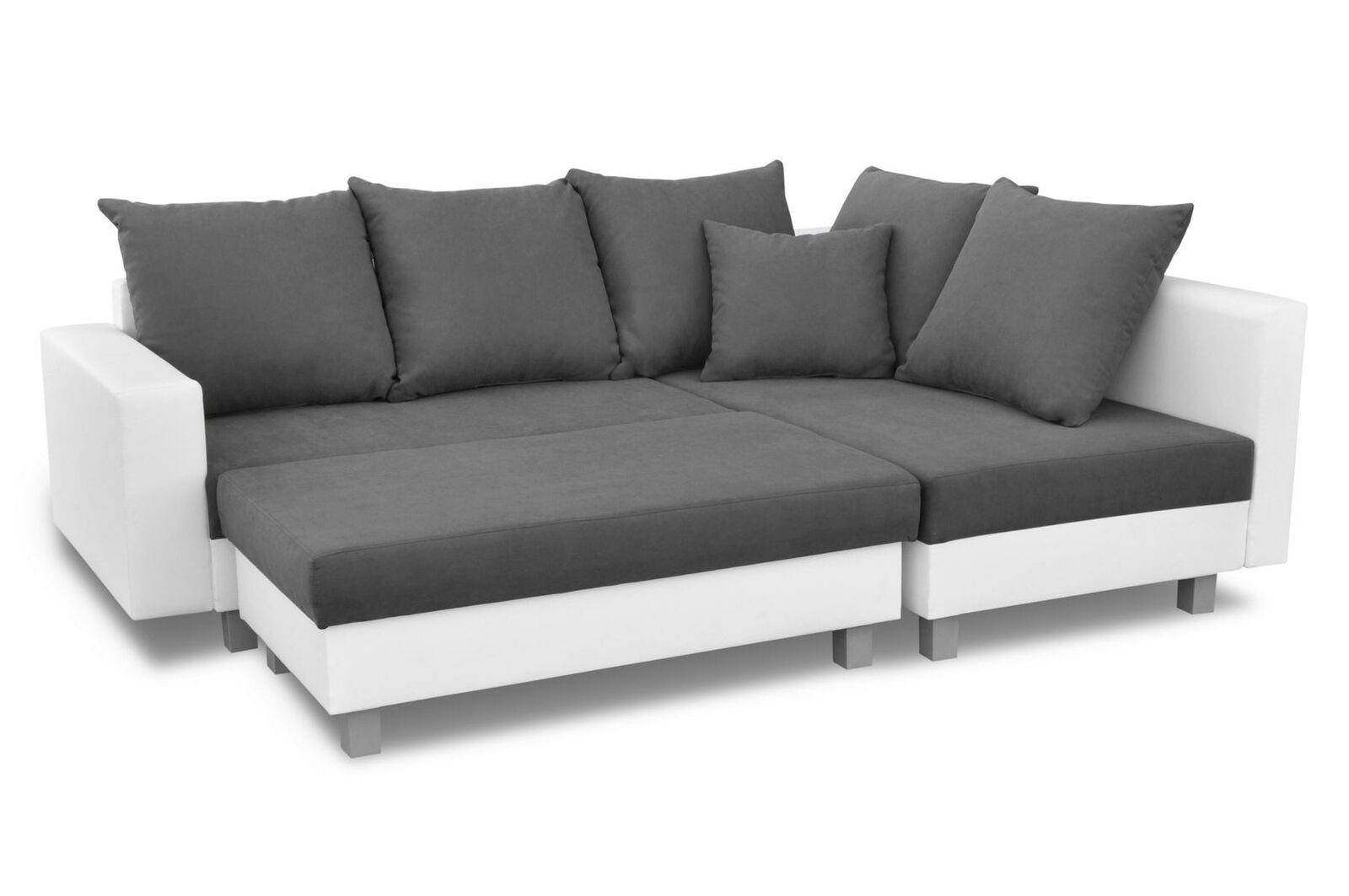 Luxus Made L-Form Europe Weiße JVmoebel in Couch Sofa Wohnladschaft Sofa Neu, Textilmöbel