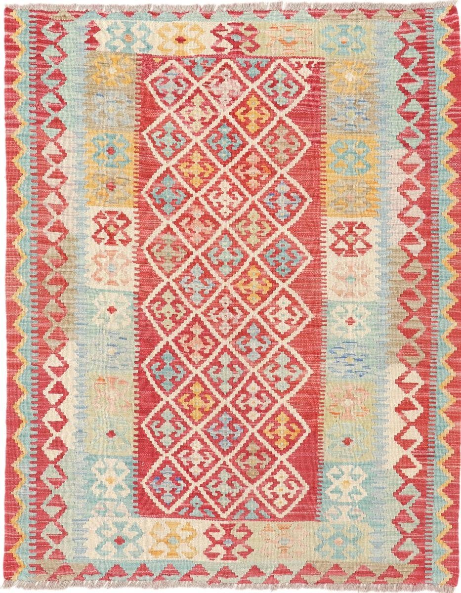 Orientteppich Kelim Afghan Heritage 113x141 Handgewebter Moderner Orientteppich, Nain Trading, rechteckig, Höhe: 3 mm