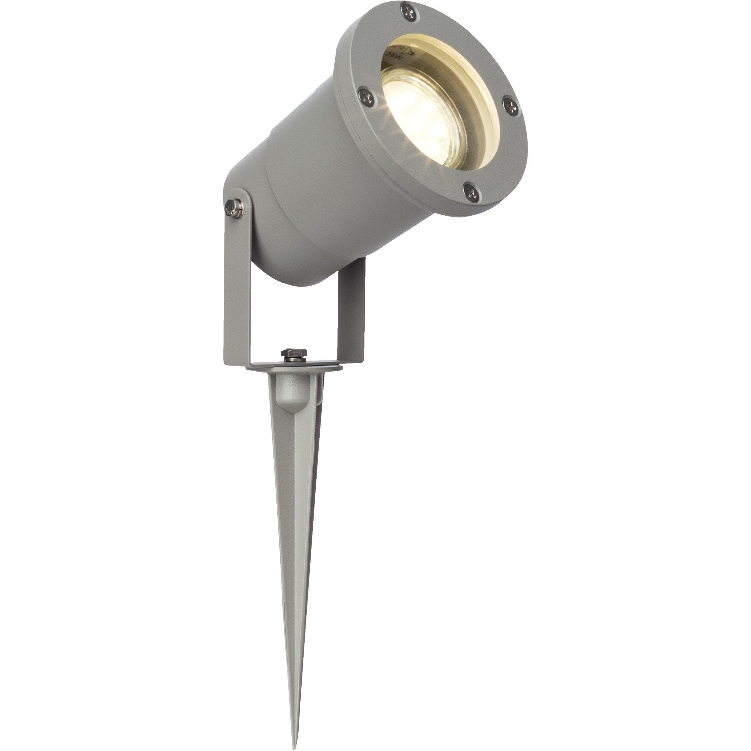Lightbox Gartenstrahler, LED wechselbar, Warmweiß, spritzwassergeschützte Gartenleuchte - mit warmweißem Licht 16cm Hoch