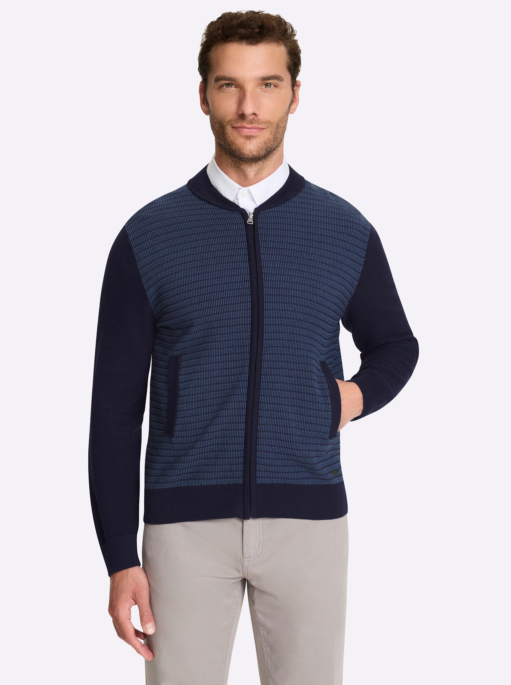 Witt Strickjacke Strickjacke Langarm Jacquard
