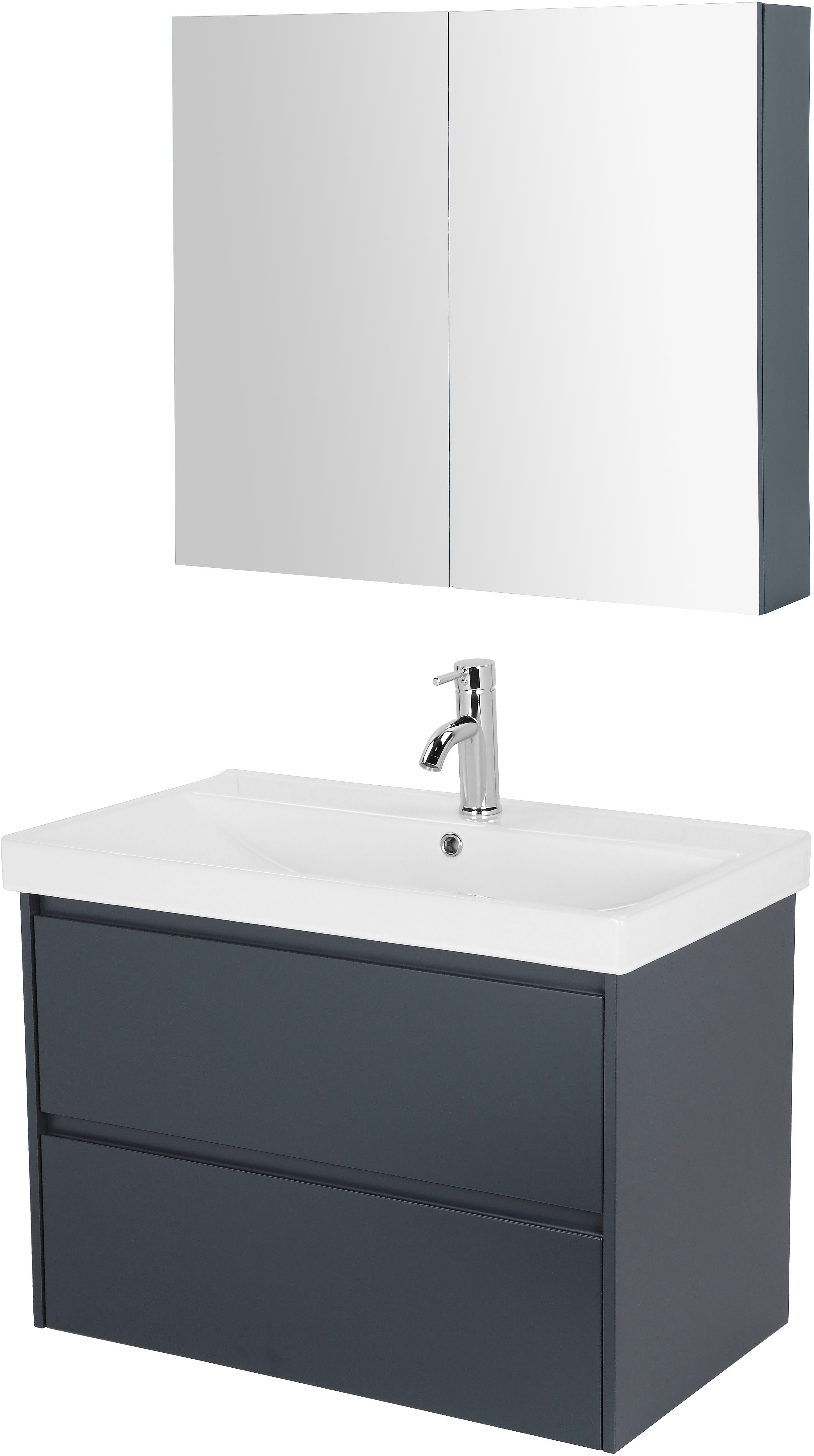welltime Badmöbel-Set Clarence, Waschplatz mit 2 Auszügen und Softclose Bre günstig online kaufen