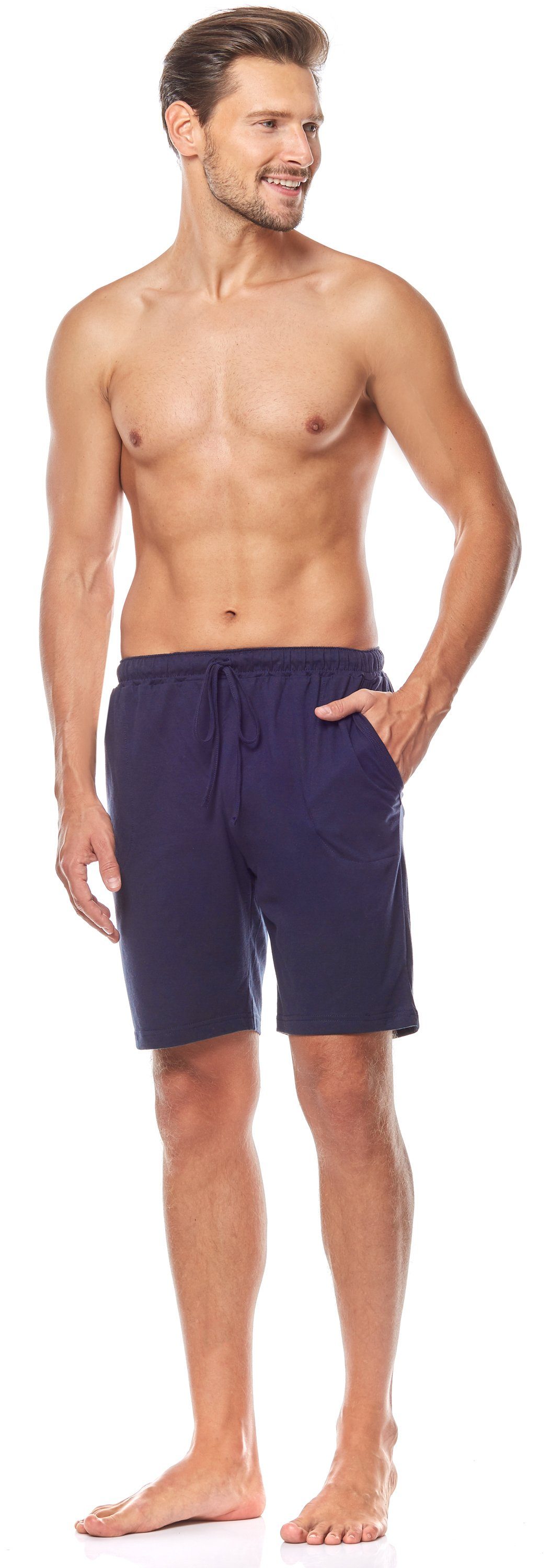 Timone Pyjamashorts Herren Schlafanzughose Kurz TI30-114 (1-tlg) elastischer Bund