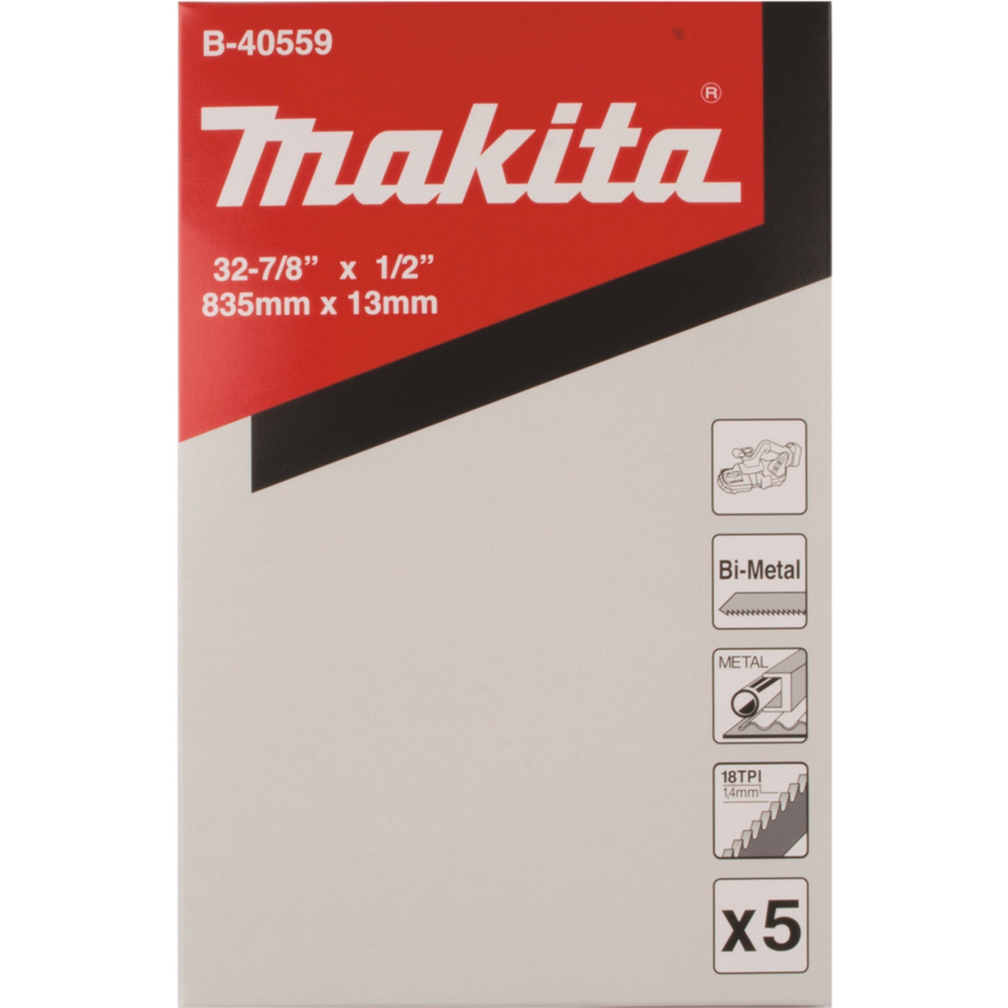 Sägeblatt Makita Bandsägeblatt B-40559, 835 x 13mm, 18TPI