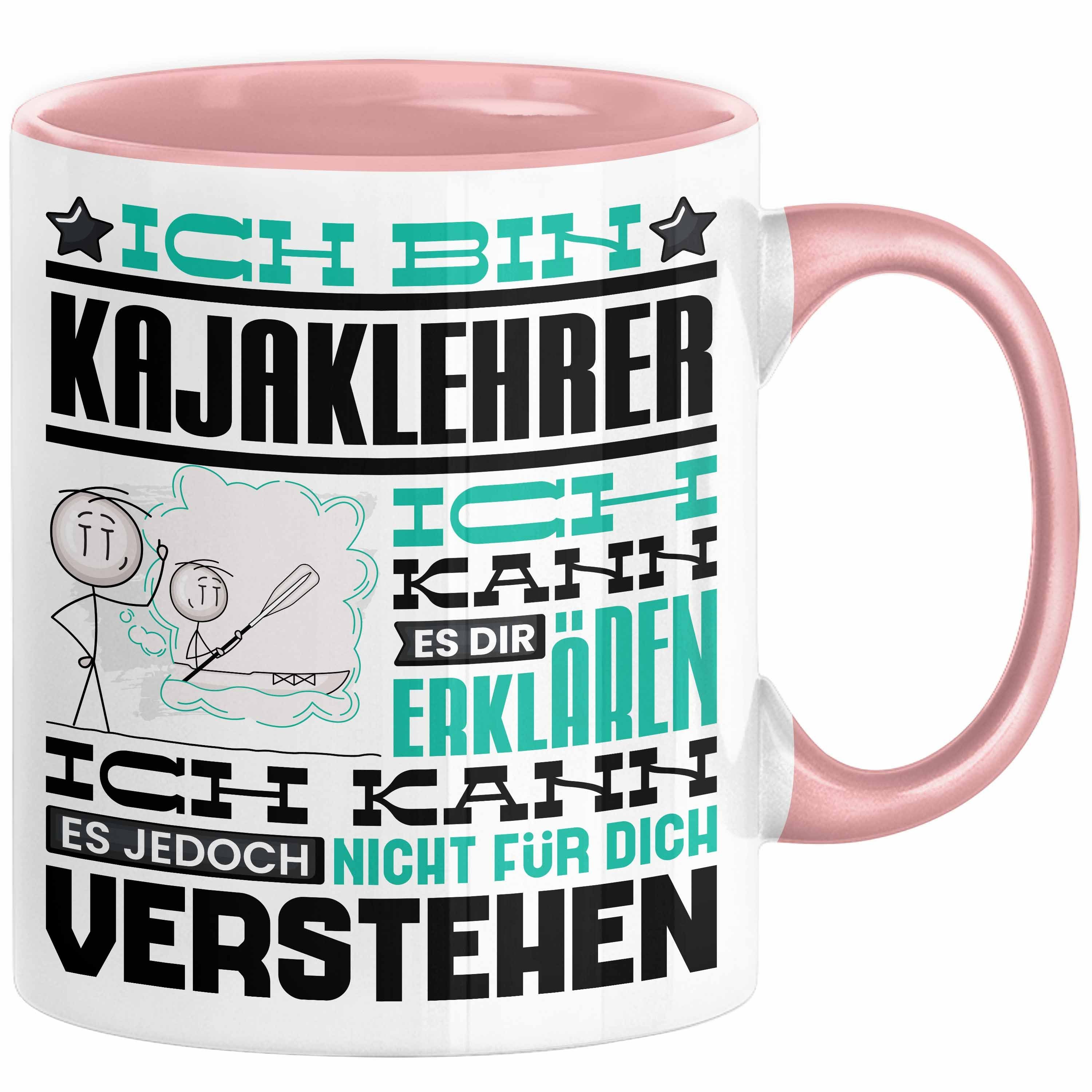 Trendation Tasse Kajaklehrer Geschenk Kaffee-Tasse Geschenkidee für Kajaklehrer Ich Bin