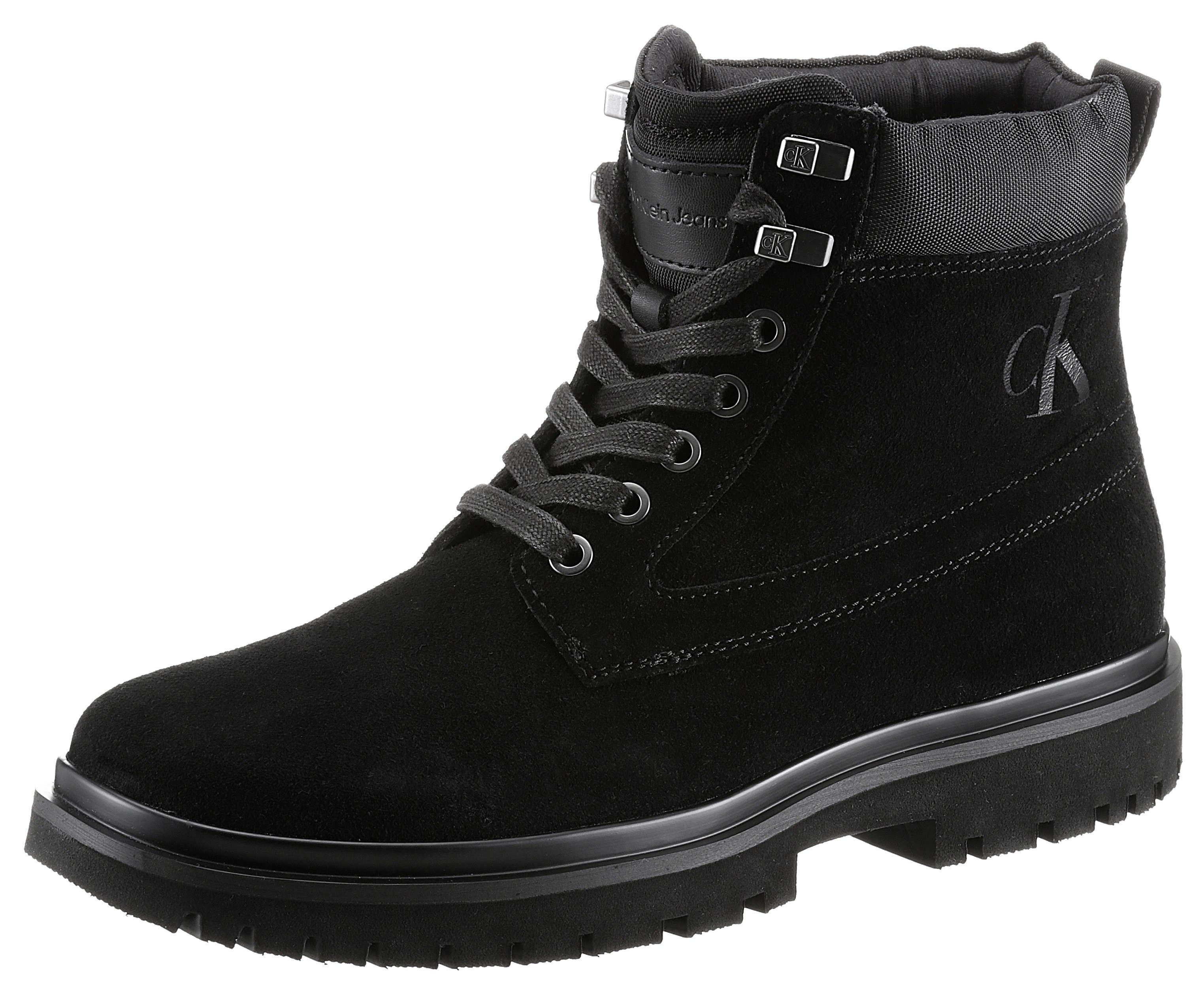 calvin klein lug mid lace up boot
