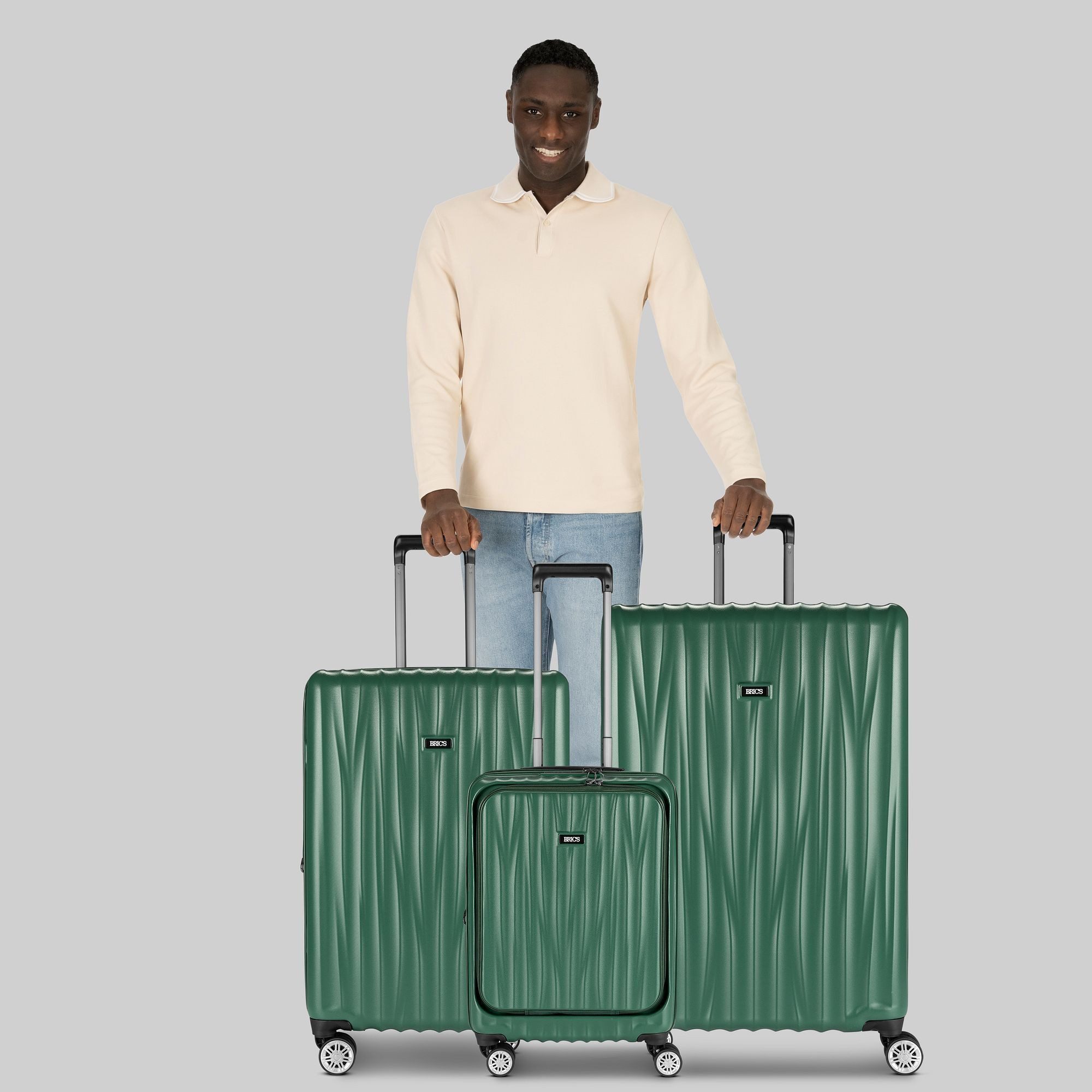 Bric's Handgepäck-Trolley Cervia 2.0, 4 Rollen, Polypropylen