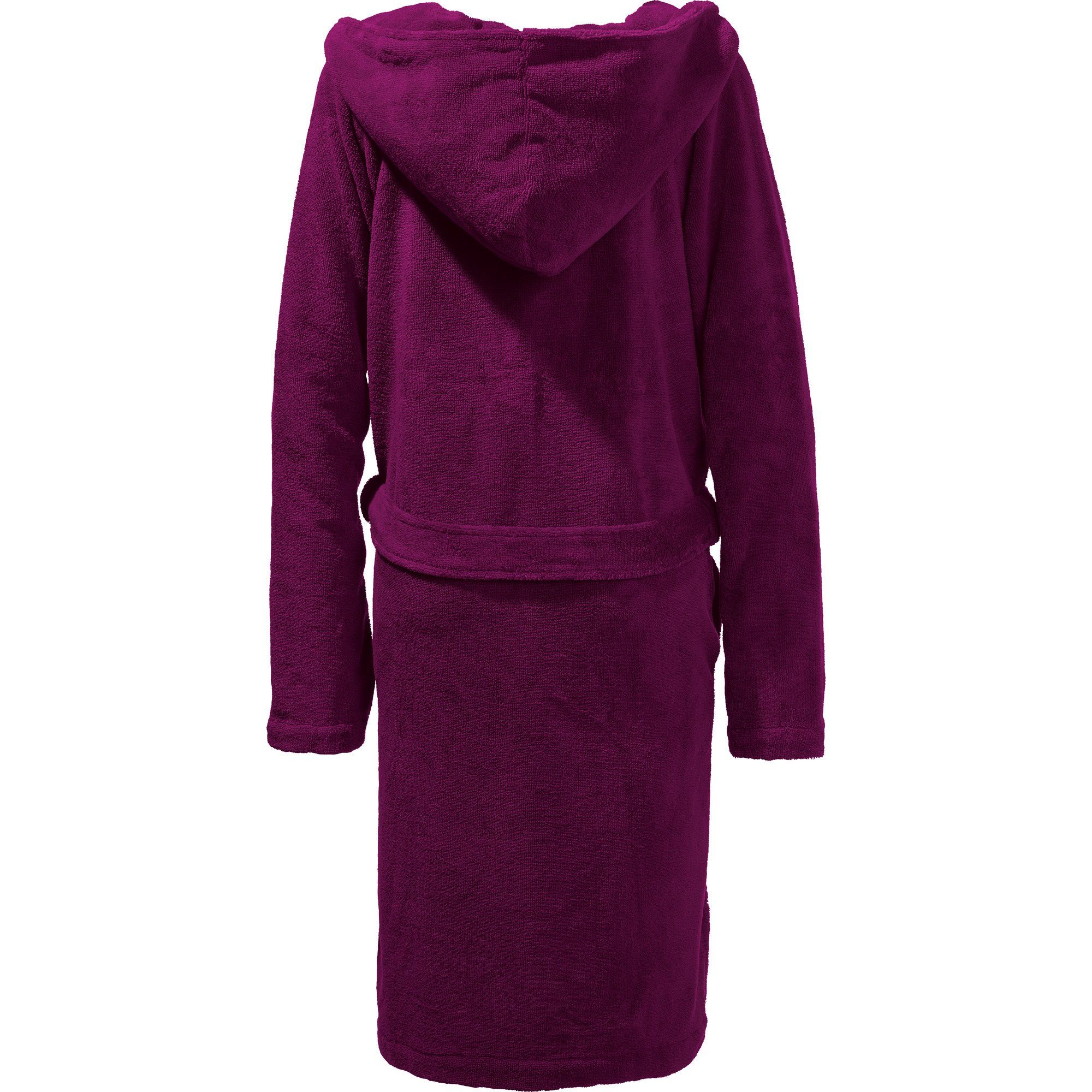 Erwin Müller Bademantel Velours Unisex-Bademantel "Balingen" mit Kapuze, Ku günstig online kaufen