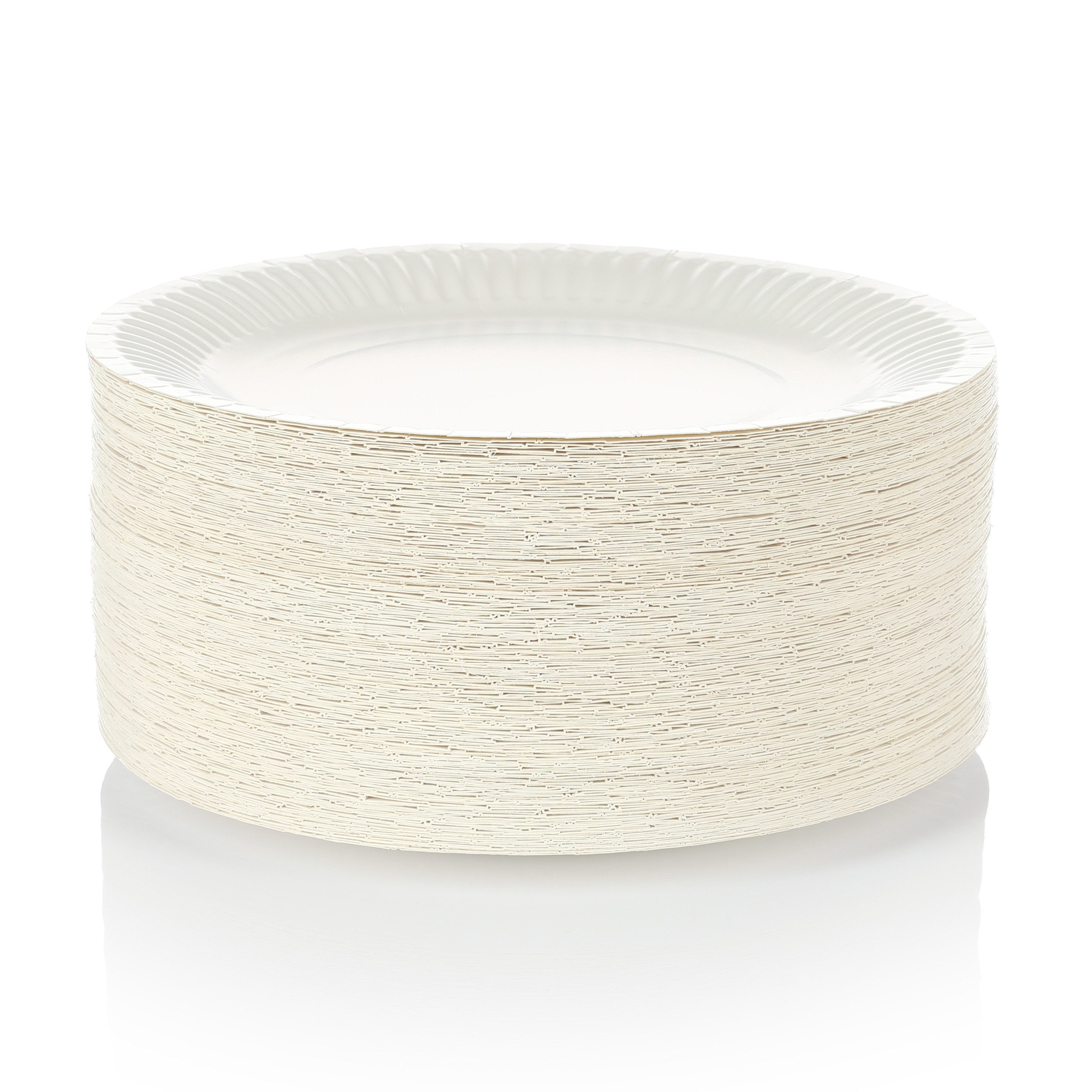 Vaily Einwegteller Pappteller 200er Pack - 22,5 cm Einweg Grillteller Party Weiß, (200 St)