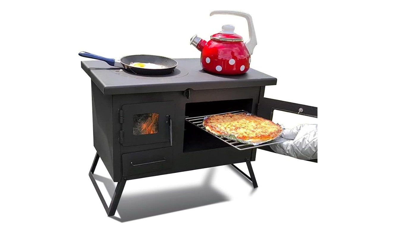 ECOfoxx Grillkamin Gartenherd ERNA - Kochen, Backen und Grillen im Garten - Notkocher