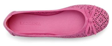 LASCANA Ballerina Freizeitschuh, Slipper, Halbschuh mit kleinen Cut-Outs VEGAN