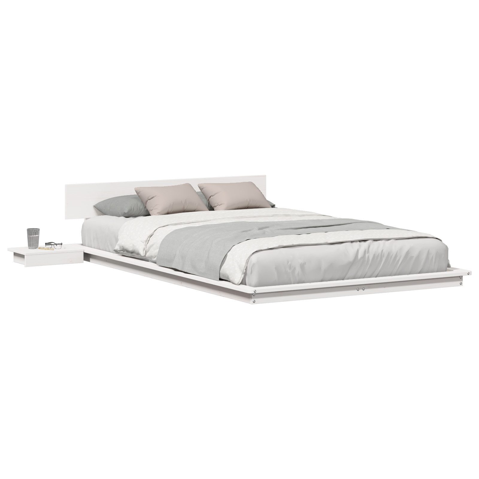 vidaXL Bett Bettgestell Weiß 120 x günstig online kaufen