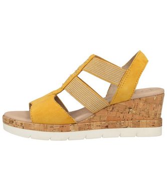 Jana Sandalen Leder/Textil Keilsandalette