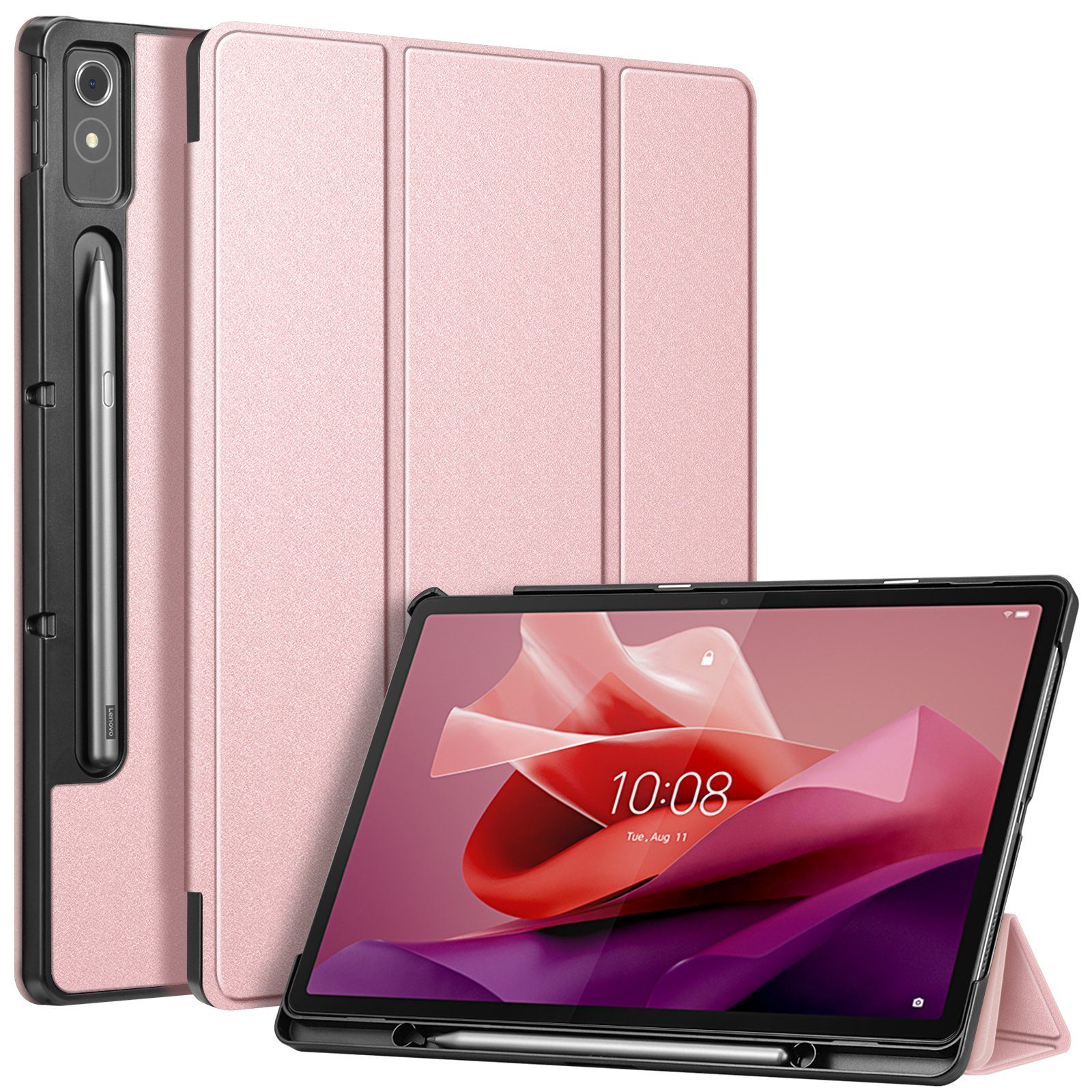 Fintie Tablet-Hülle mit Stifthalter für Lenovo Tab P12 Tablet 12,7" TB370FU 2023, Ultradünne Flip Case Cover mit Auto Schlaf/Wach, Ständer Funktion