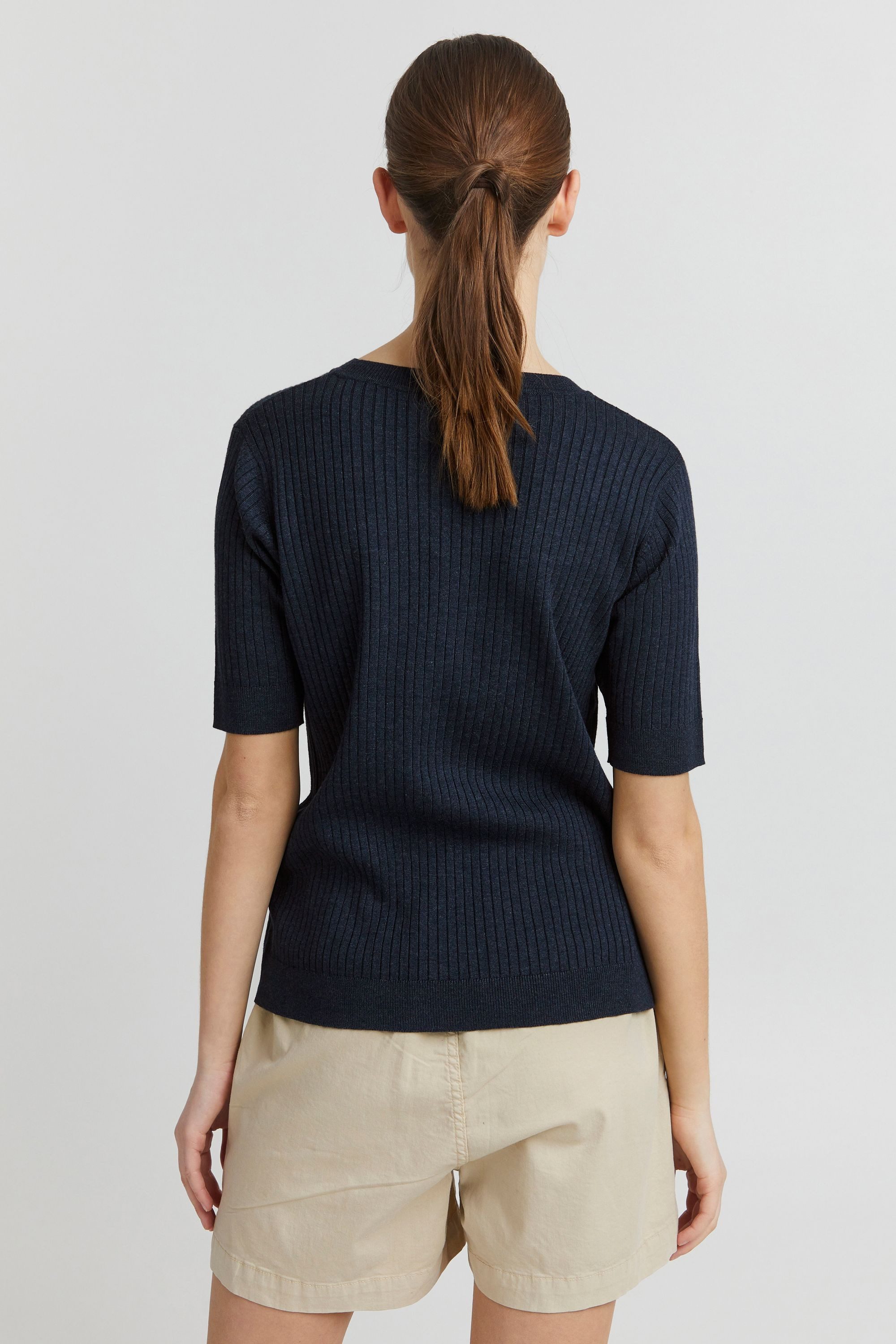 OXMO Kurzarmpullover OXRiona Modisches Oberteil