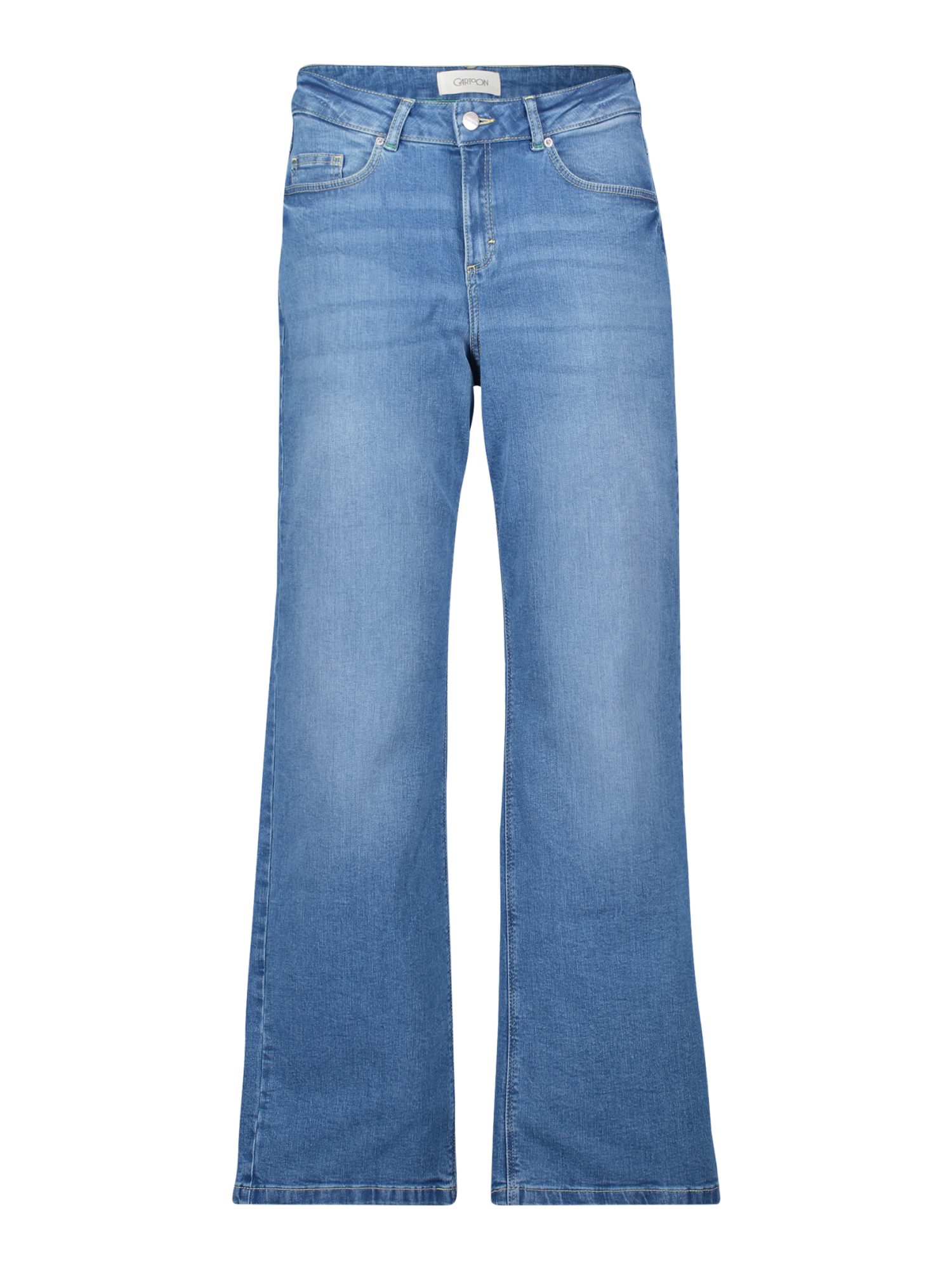 Cartoon 5-Pocket-Jeans blau,Basic,Baumwolle,Unifarben,Gerade,Mittel