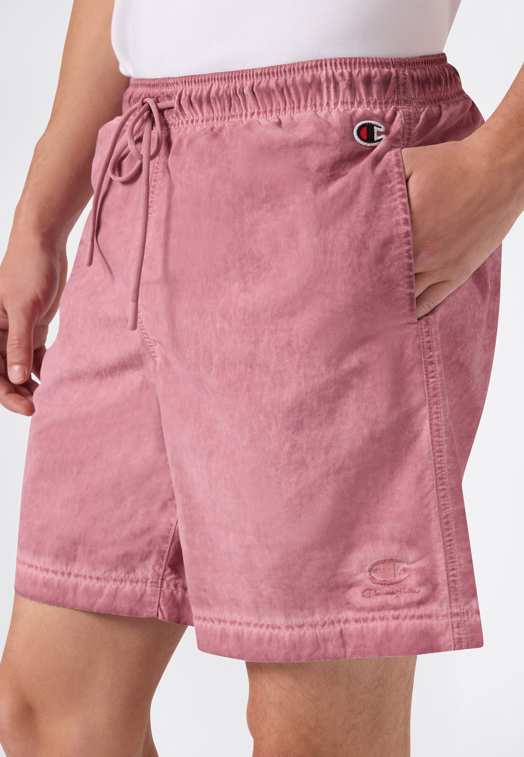 Champion Badeshorts 5-inch Men's swim shorts unifarbene oder ausgewaschene Optik, leichtes Material aus Polyamid – Bild 3 von 5