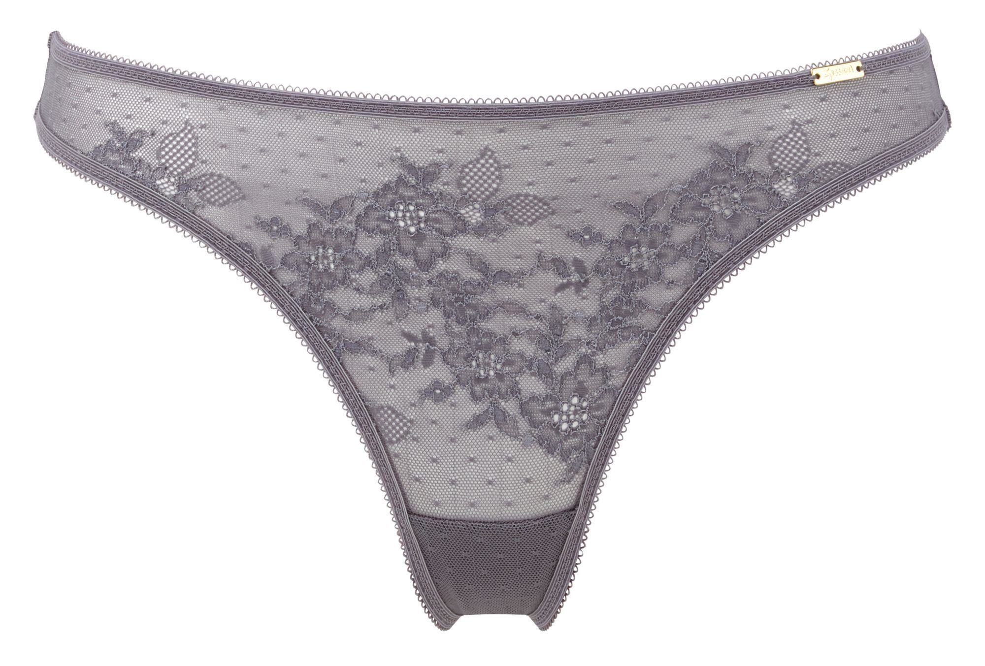 Gossard String Glossies Lace String Platin (String, 1-St., glatte Spitze)