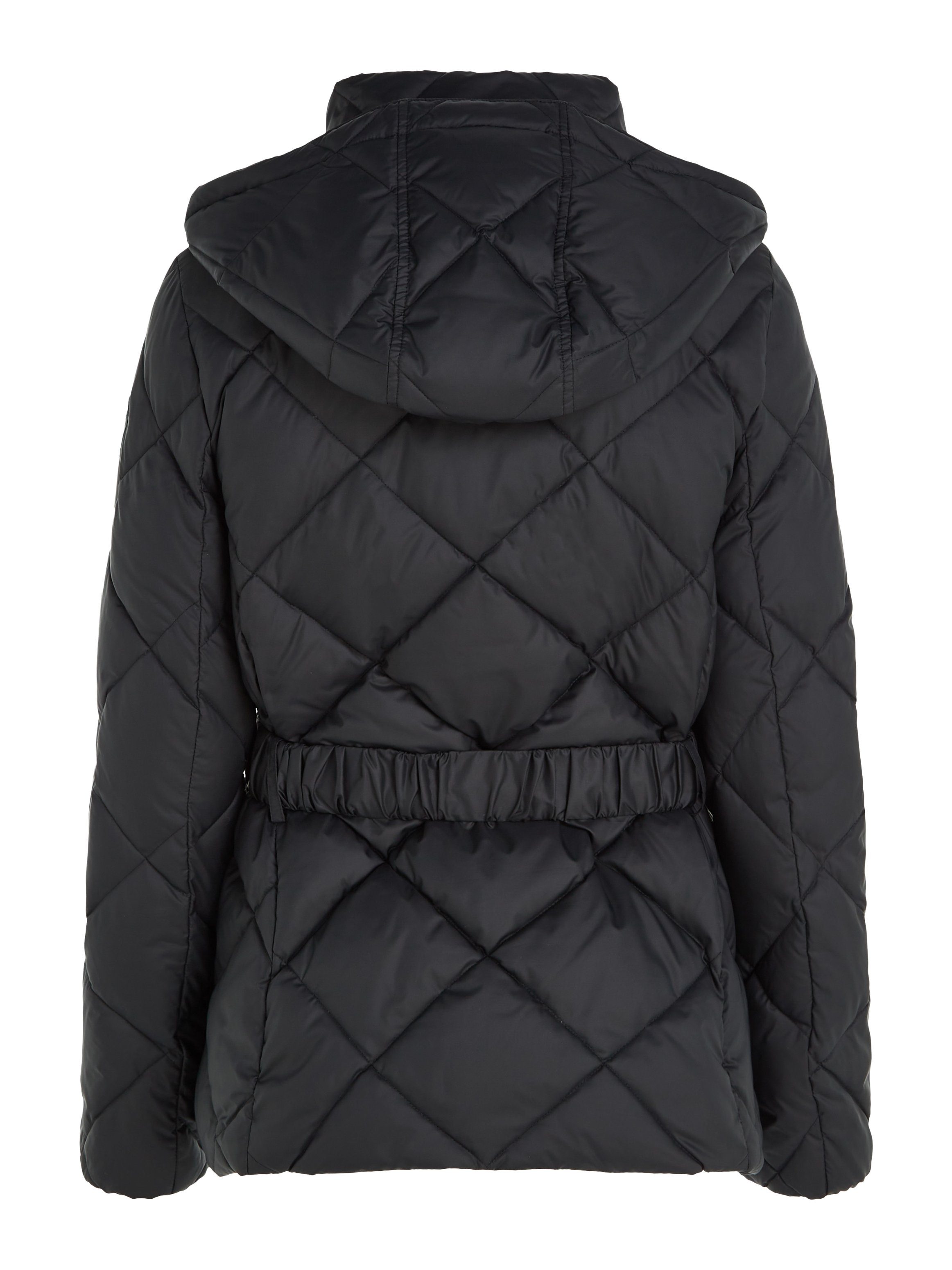 Logostickerei ELEVATED mit QUILTED JACKET Hilfiger Steppjacke BELTED Tommy