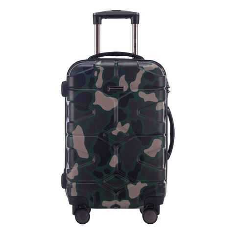 Hauptstadtkoffer Hartschalen-Trolley X-Kölln, 58 cm, Camouflage, 4 Rollen, Hartschalen-Koffer Handgepäck-Koffer Reisegepäck TSA Schloss