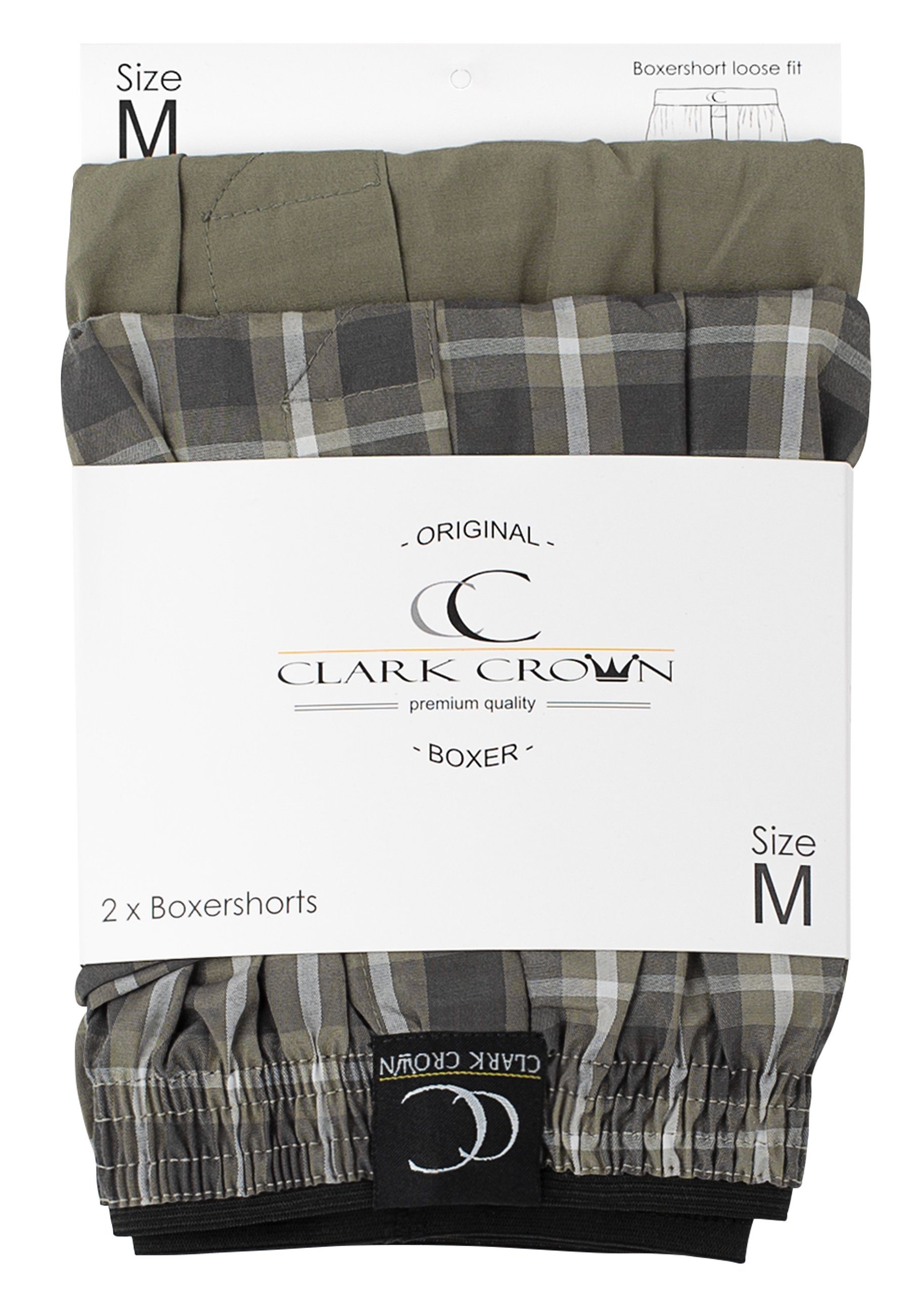 bequemer Clark in Boxershorts (6-St) Passform Crown® khaki