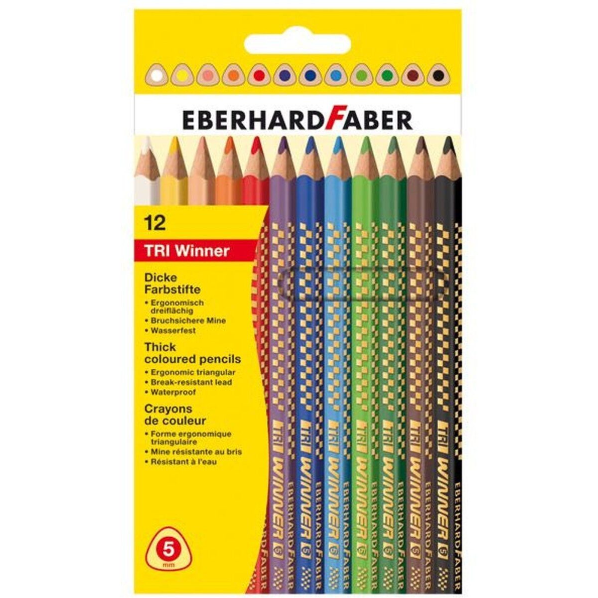 Eberhard Faber Buntstift Buntstift Tri Winner VE=12 Farben