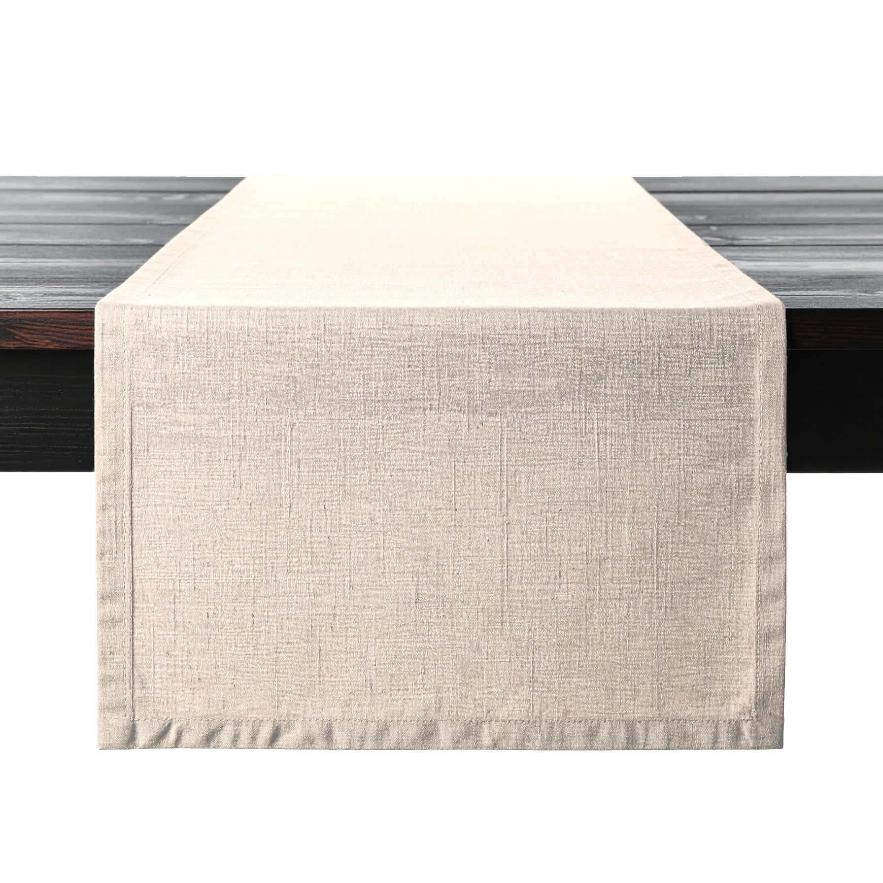 PROFLAX Tischläufer Tischläufer Proflax Leinen kiesel 50x150 cm, gewebt