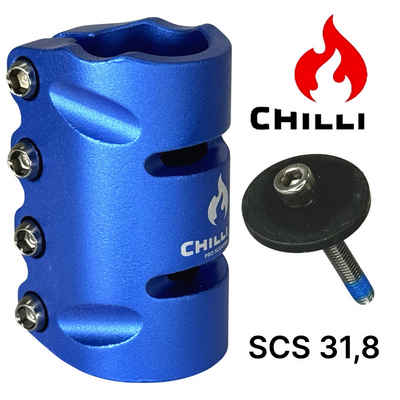 Chilli Stuntscooter Chilli Pro Scooters SCS-4 Bolts Stunt-Scooter SCS Klemme 32 Blau