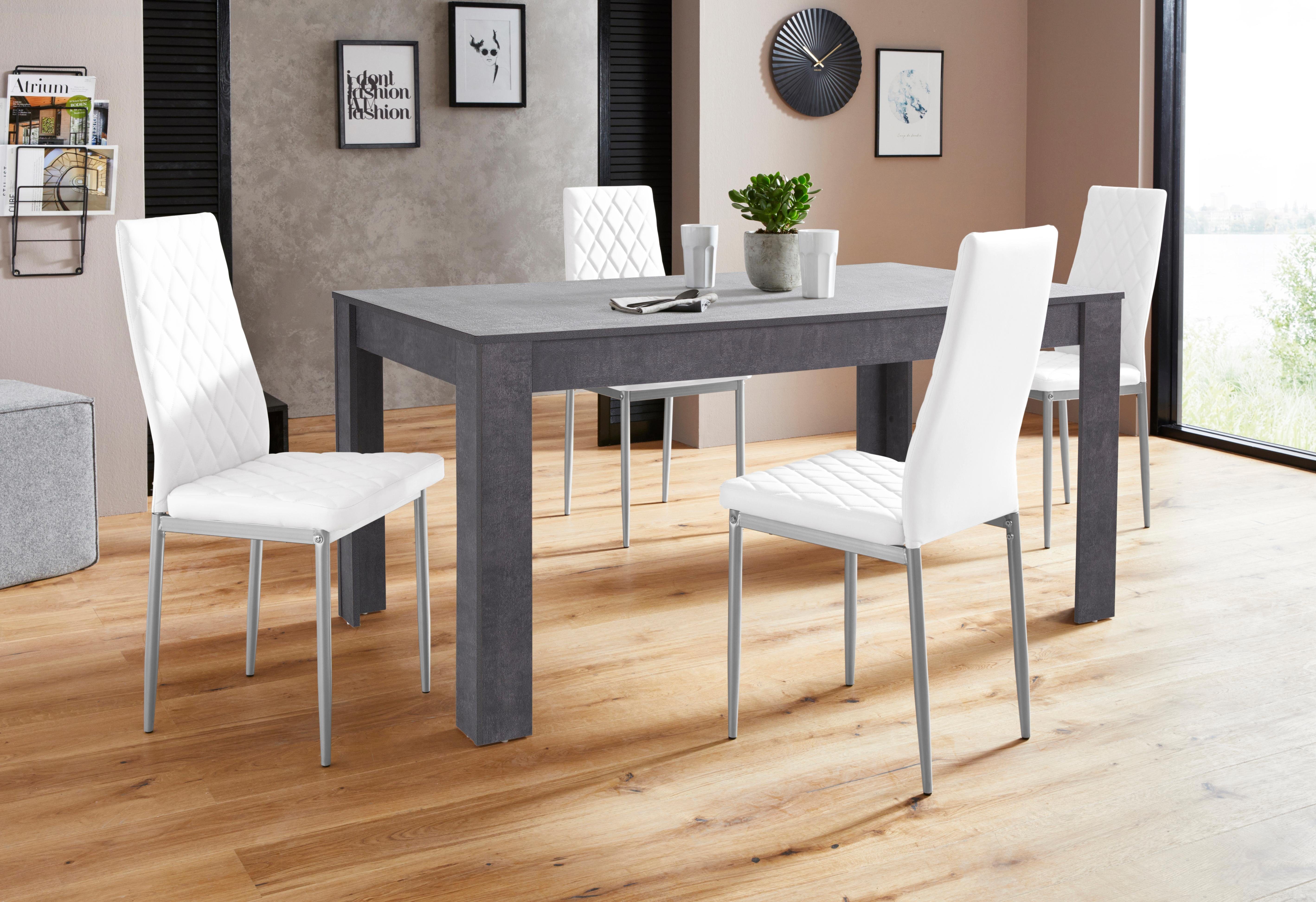 OTTO home Essgruppe Lynn160/Brooke, (Set, 5-tlg), Tisch mit 4 Stühlen
