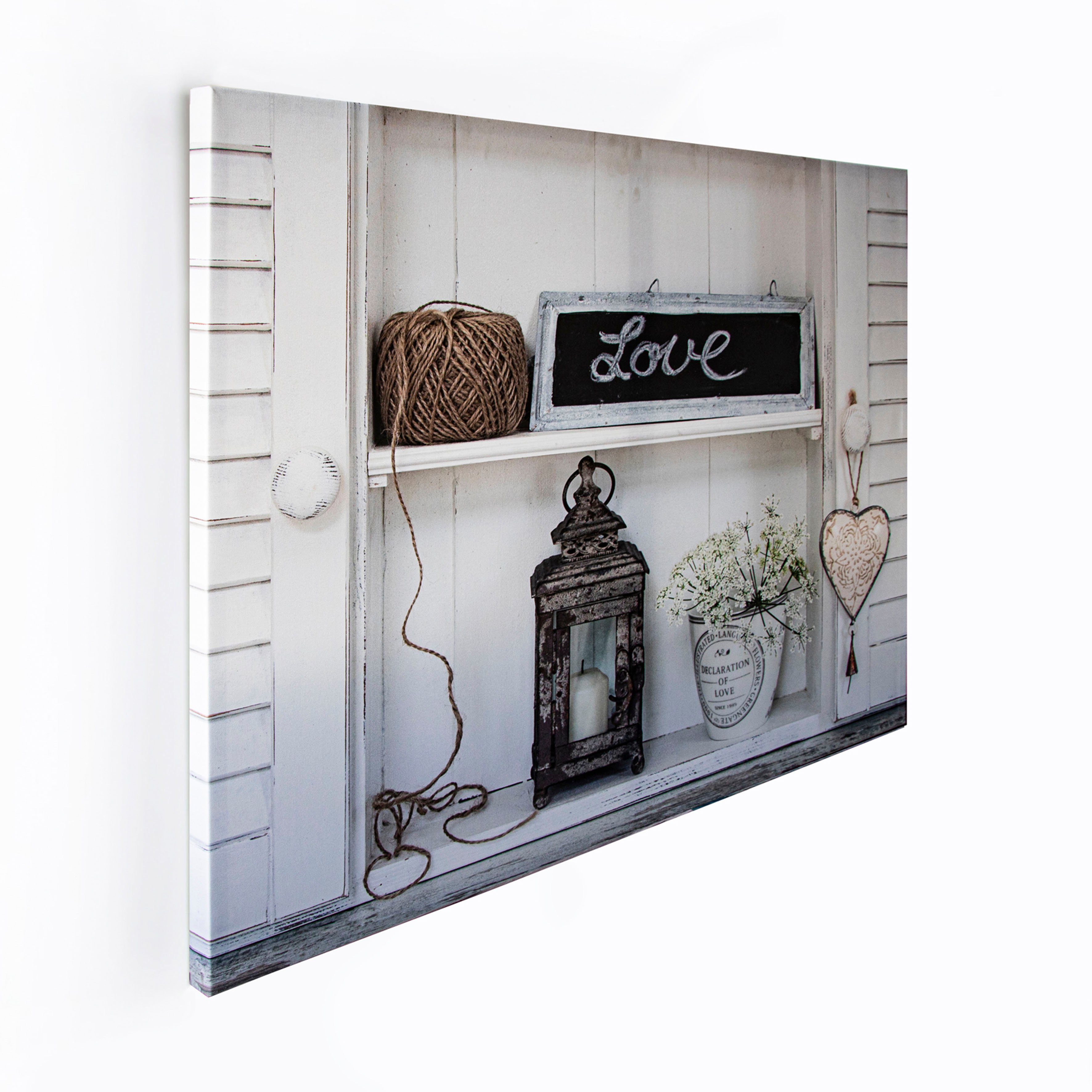 Art for the home Leinwandbild Stillleben Love