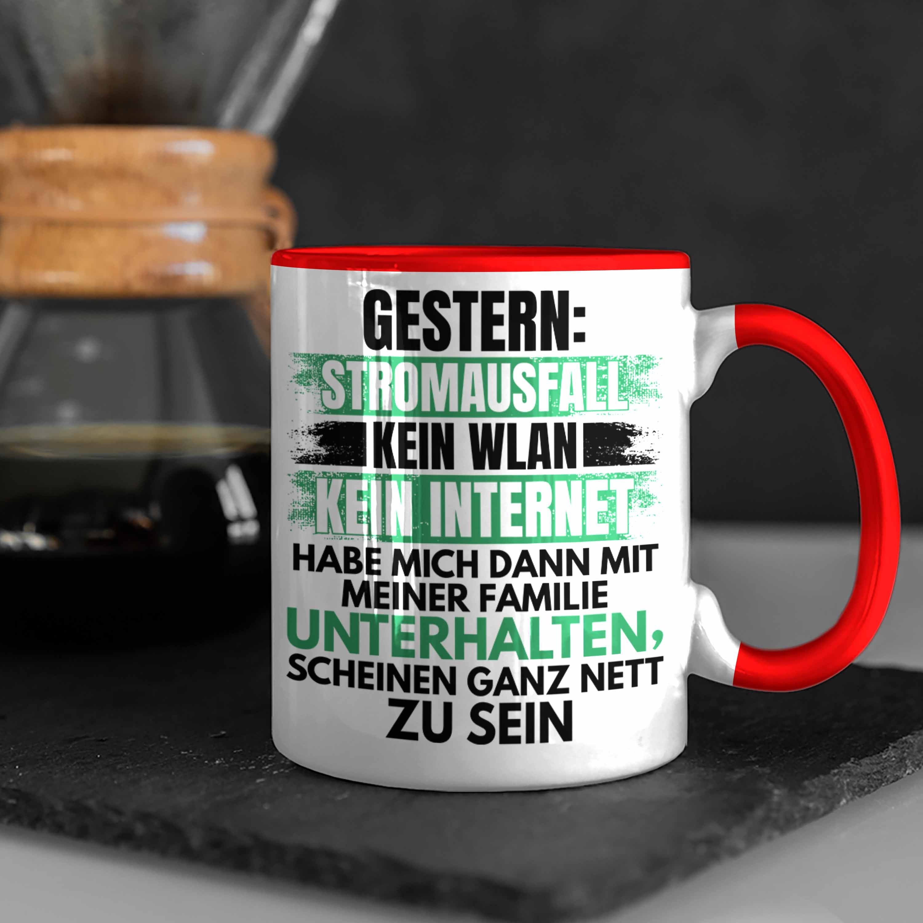 Trendation Zocker Lustige Geburtstag Rot Geschenk - Gamer Tasse Trendation Gamer Tasse Geschenkidee Gamergirl