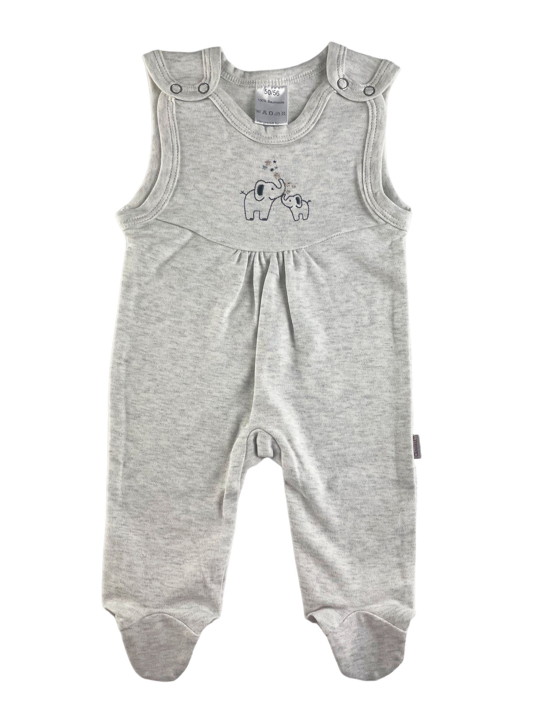 Clinotest Strampler 2er-Set Unisex Strampler mit süßer Stickerei auf der Brust