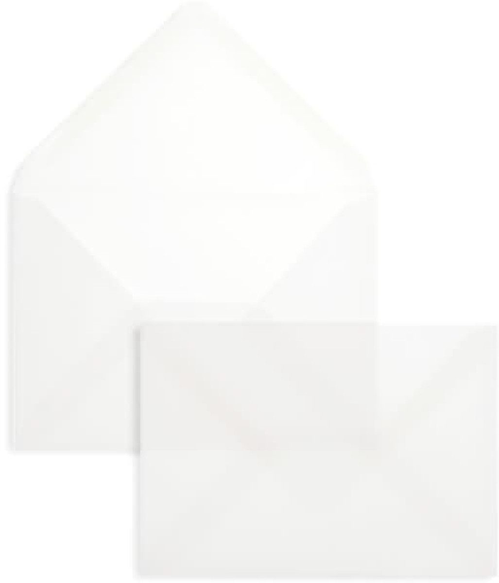 Blanke Briefhüllen Briefumschlag Briefumschläge Offset transparent C6 90g/qm NK VE=100 Stück weiß.