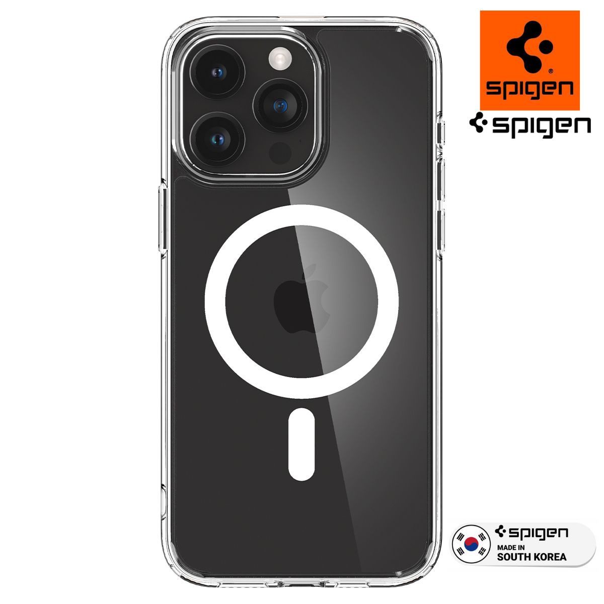 Spigen Smartphone-Hülle Handyhülle für iPhone 15 Pro Max Magsafe Schutzhülle Robust Hülle, für iPhone 15 Pro Max, Magsafe, Robust, Transparent