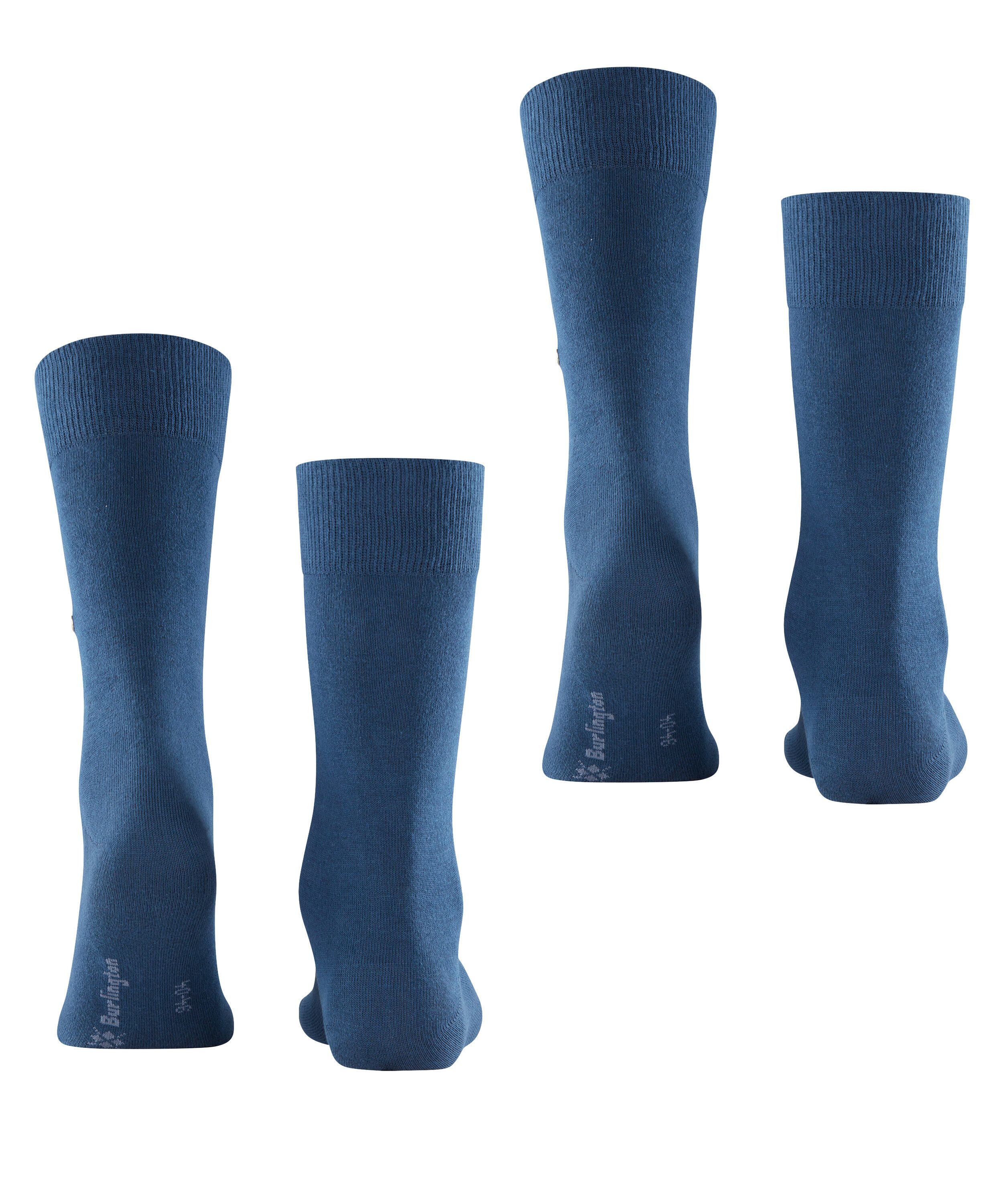 Burlington Socken Burlington Everyday 2-Pack Herren (2-Paar) aus weicher gekämmter Baumwolle