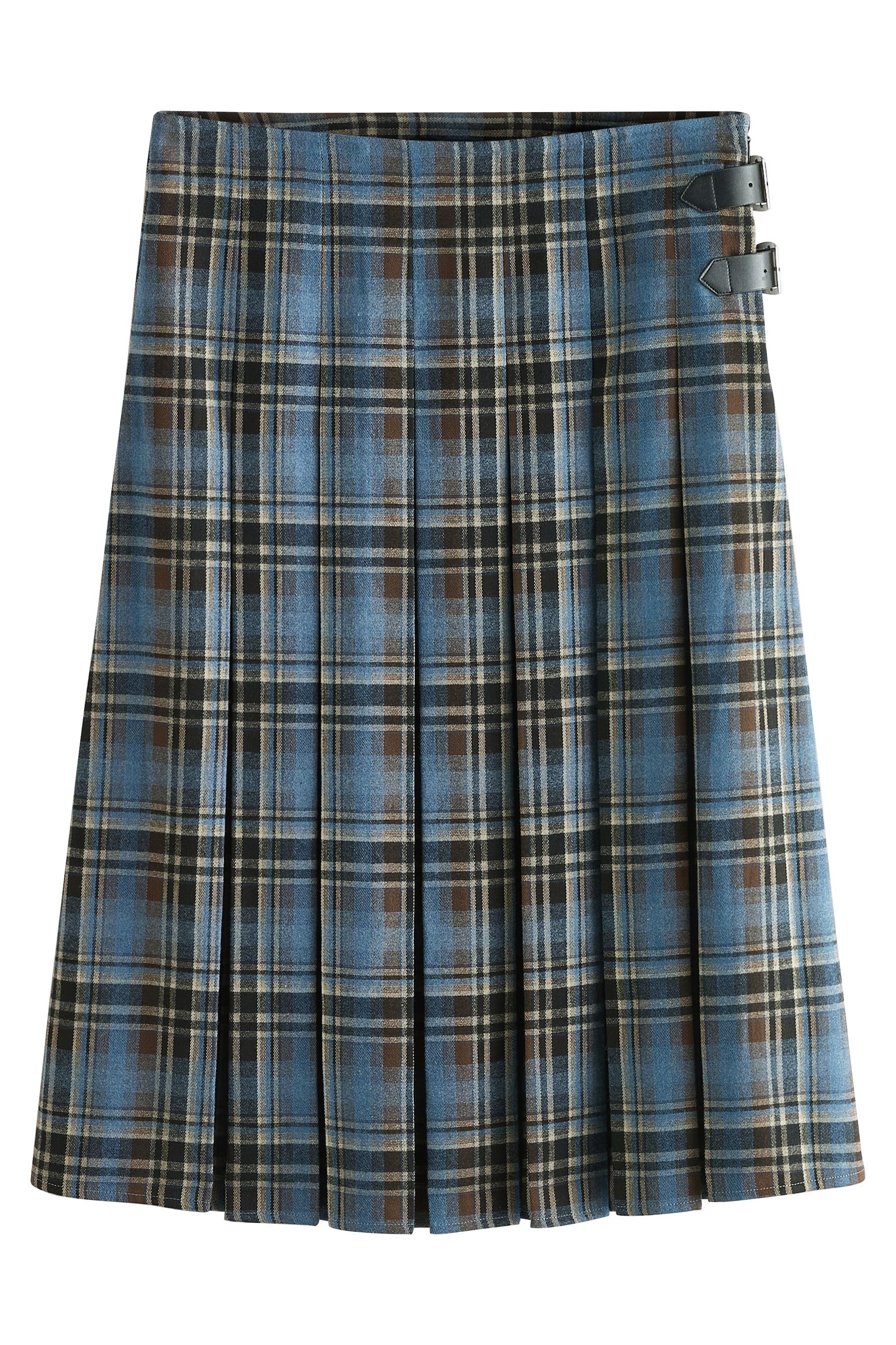 Next Karorock Karierter, knielanger Kilt, Kurzgröße günstig online kaufen