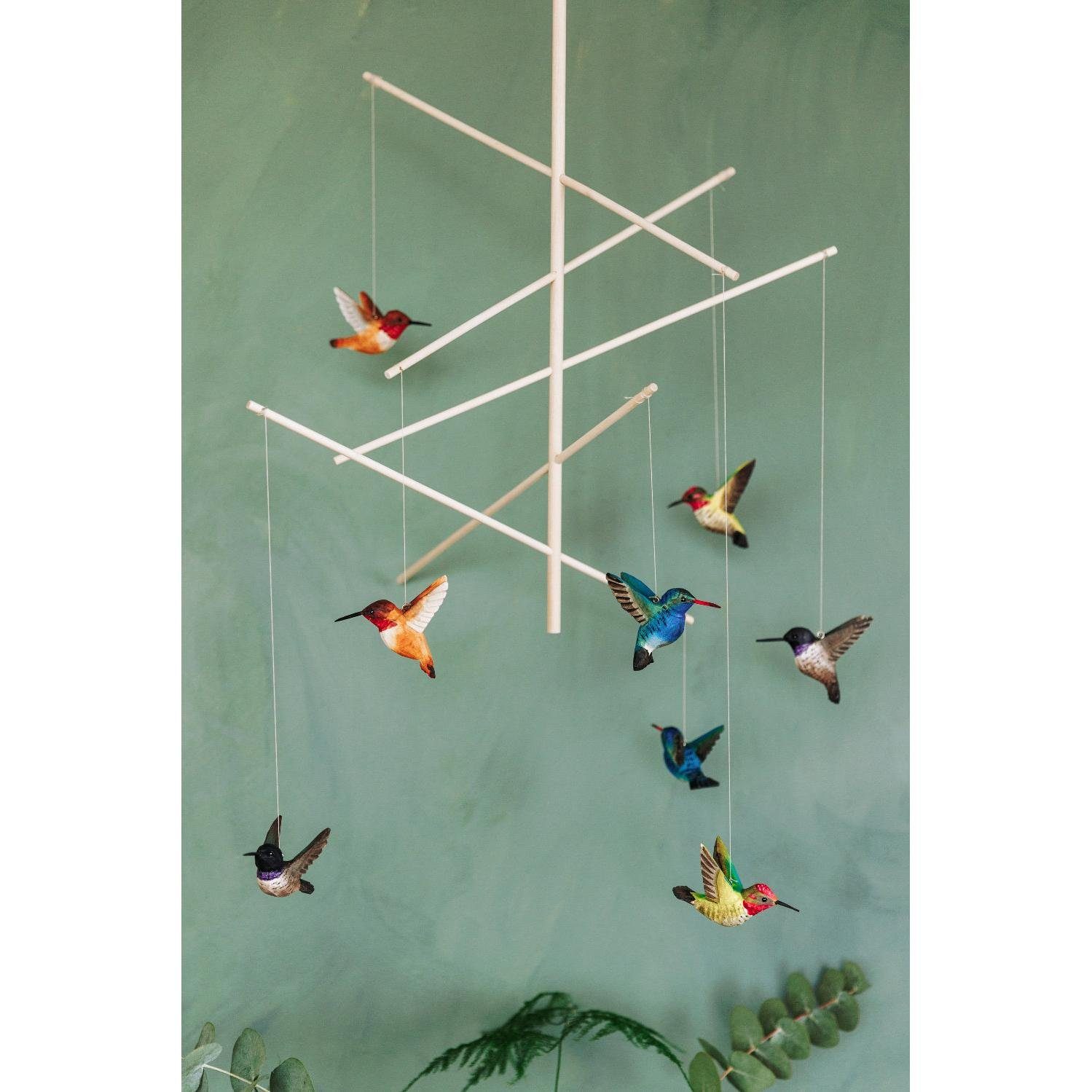 für Garden Holz die Skulptur Dekovögel Mobile Natur Bastelset aus Wildlife fliegenden