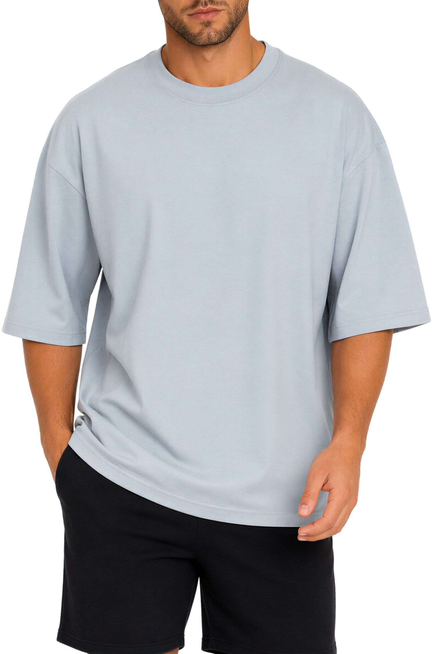 Reichstadt Oversize-Shirt Herren Oversized Kurzarmshirt 25RS070 Reines Baumwolljersey mit entspanntem Fall