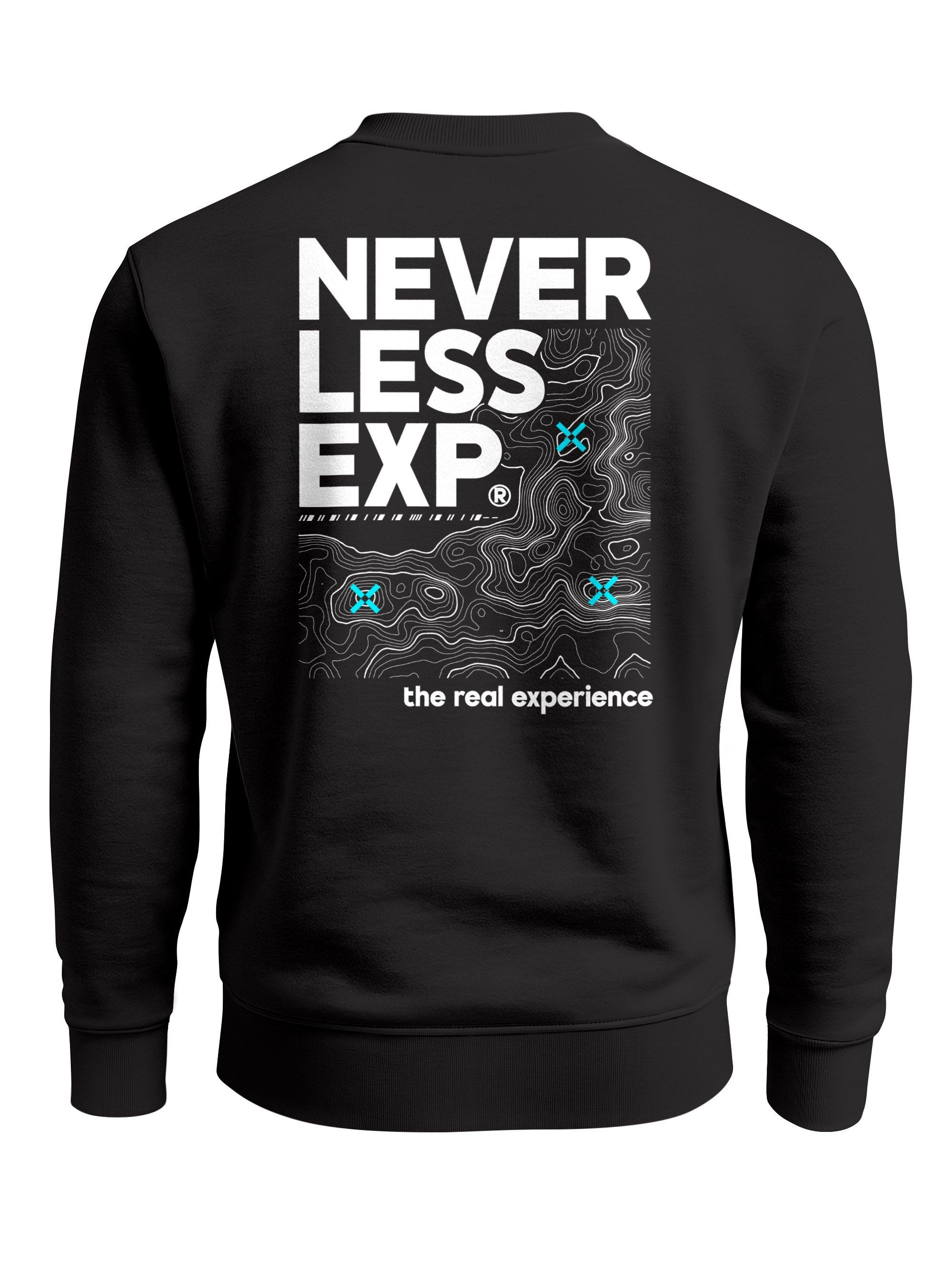 Sweatshirt Sweatshirt Herren Pullover mit Backprint Typographie Outdoor