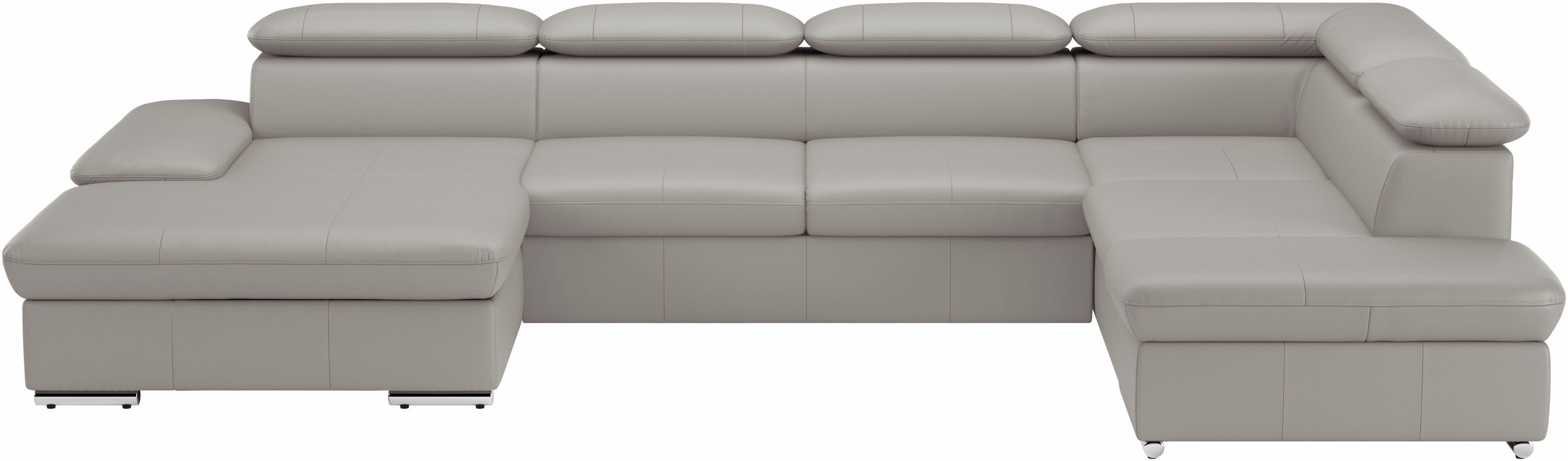 sit&more Wohnlandschaft Valantine U-Form, B: 349 cm, mit Arm- & Kopfteilverstellung, optional mit Schlaffunktion