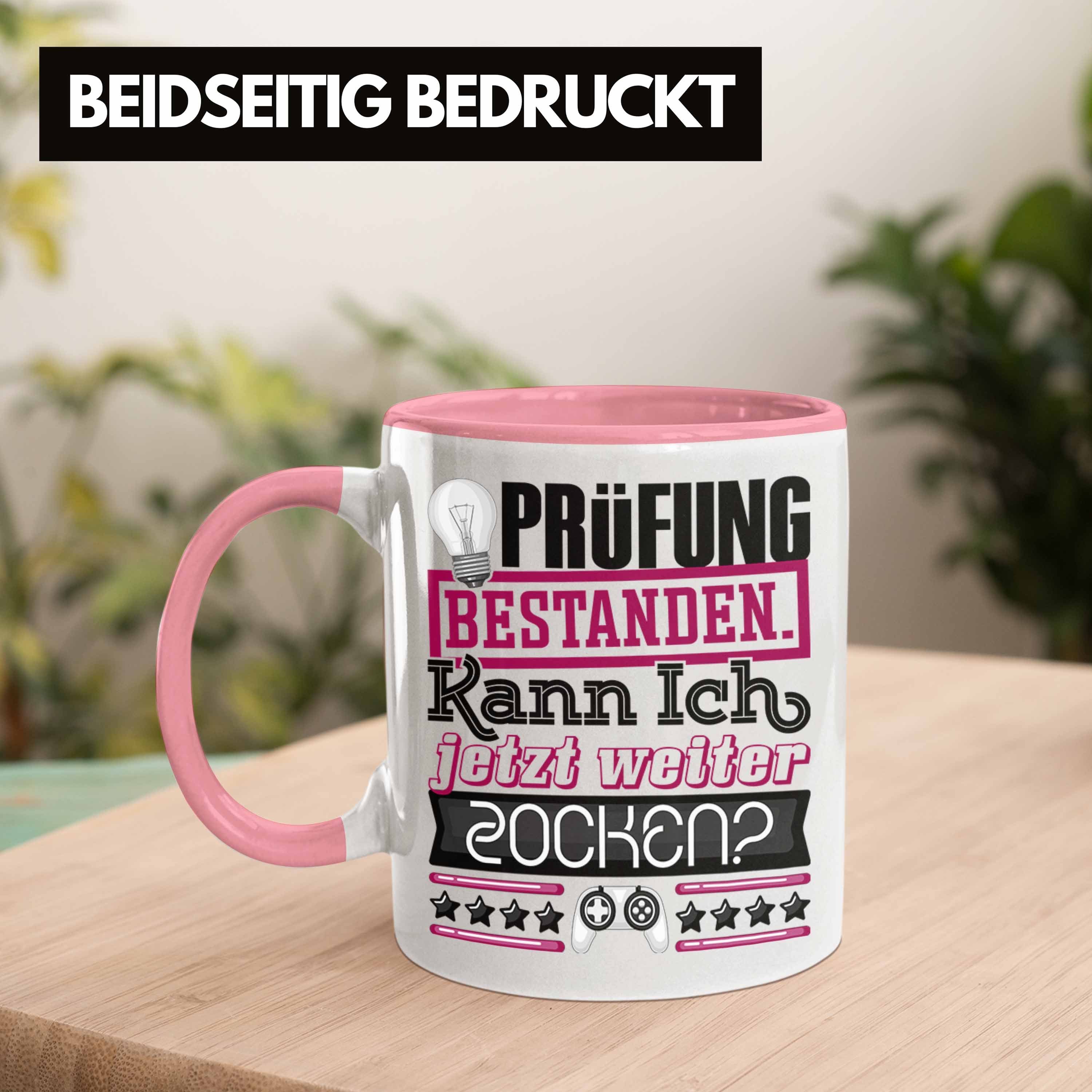 Besta Prüfung Prüfung Bachelor Master Rosa Tasse Trendation Bestanden Tasse Studium Geschenk